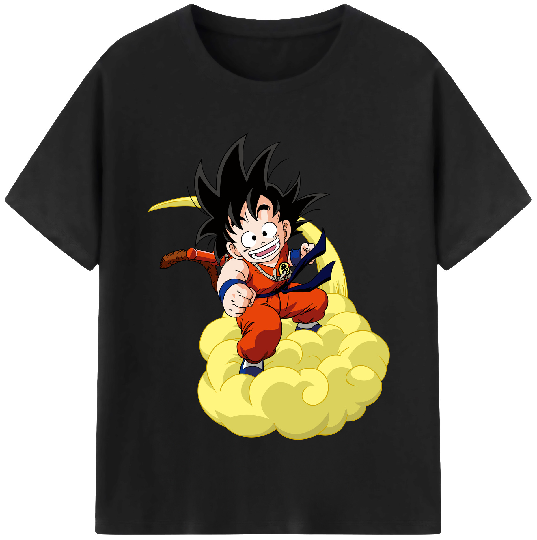 （画像用） ドラゴンボール 孫悟空（そん ごくう）Son Goku カカロット DRAGON BALL Kakarotto レディースカジュアルプリントTシャツ（綿100％）