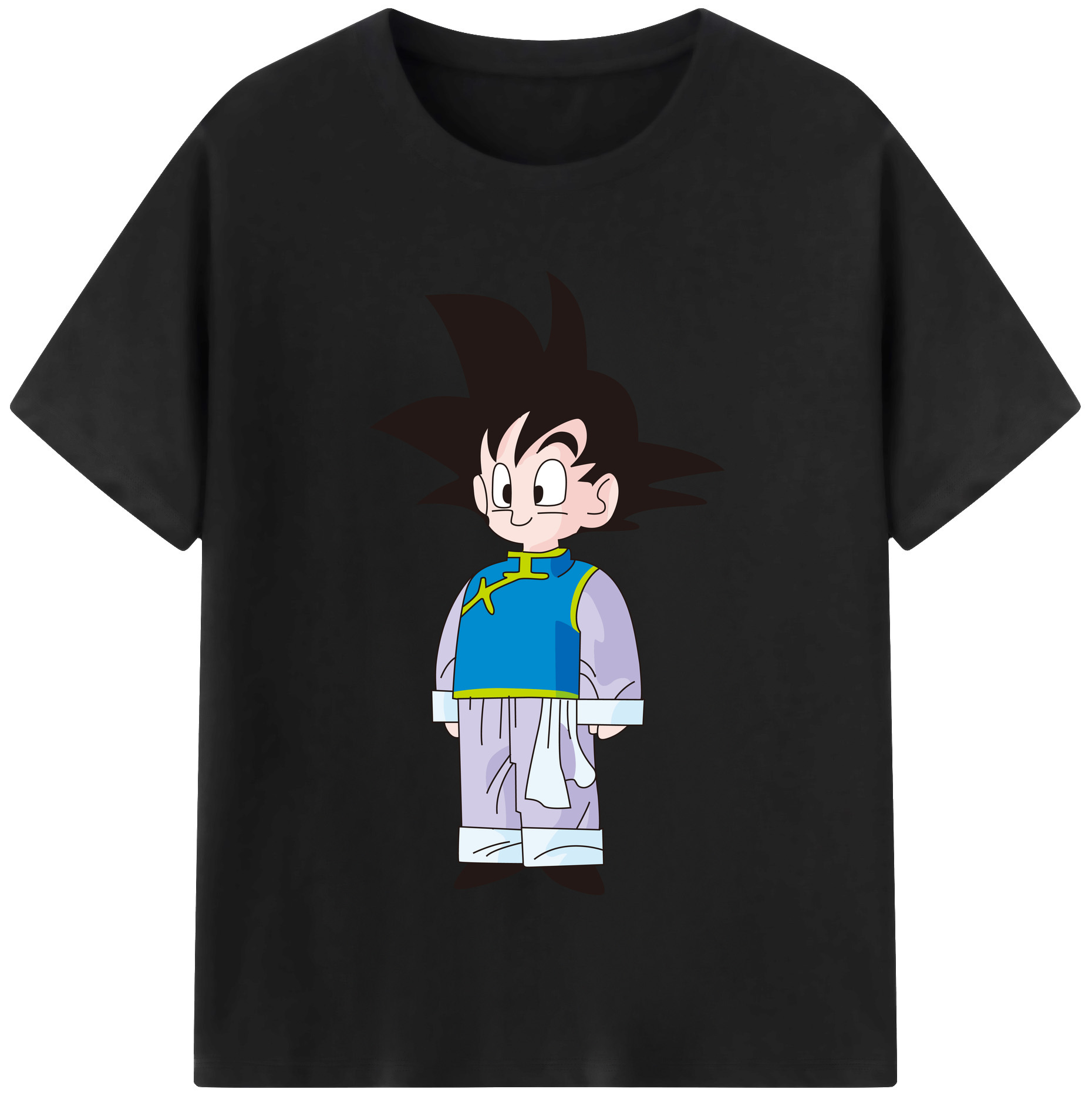 （画像用） ドラゴンボール 孫悟空（そん ごくう）Son Goku カカロット DRAGON BALL Kakarotto レディースカジュアルプリントTシャツ（綿100％）