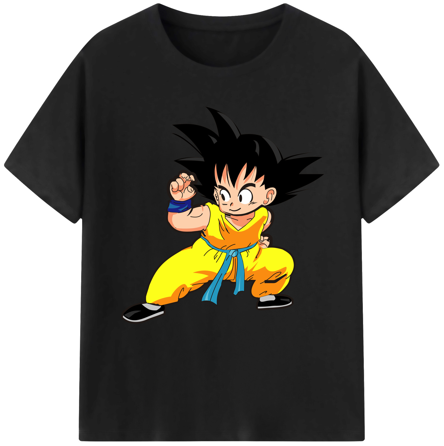 （画像用） ドラゴンボール 孫悟空（そん ごくう）Son Goku カカロット DRAGON BALL Kakarotto レディースカジュアルプリントTシャツ（綿100％）