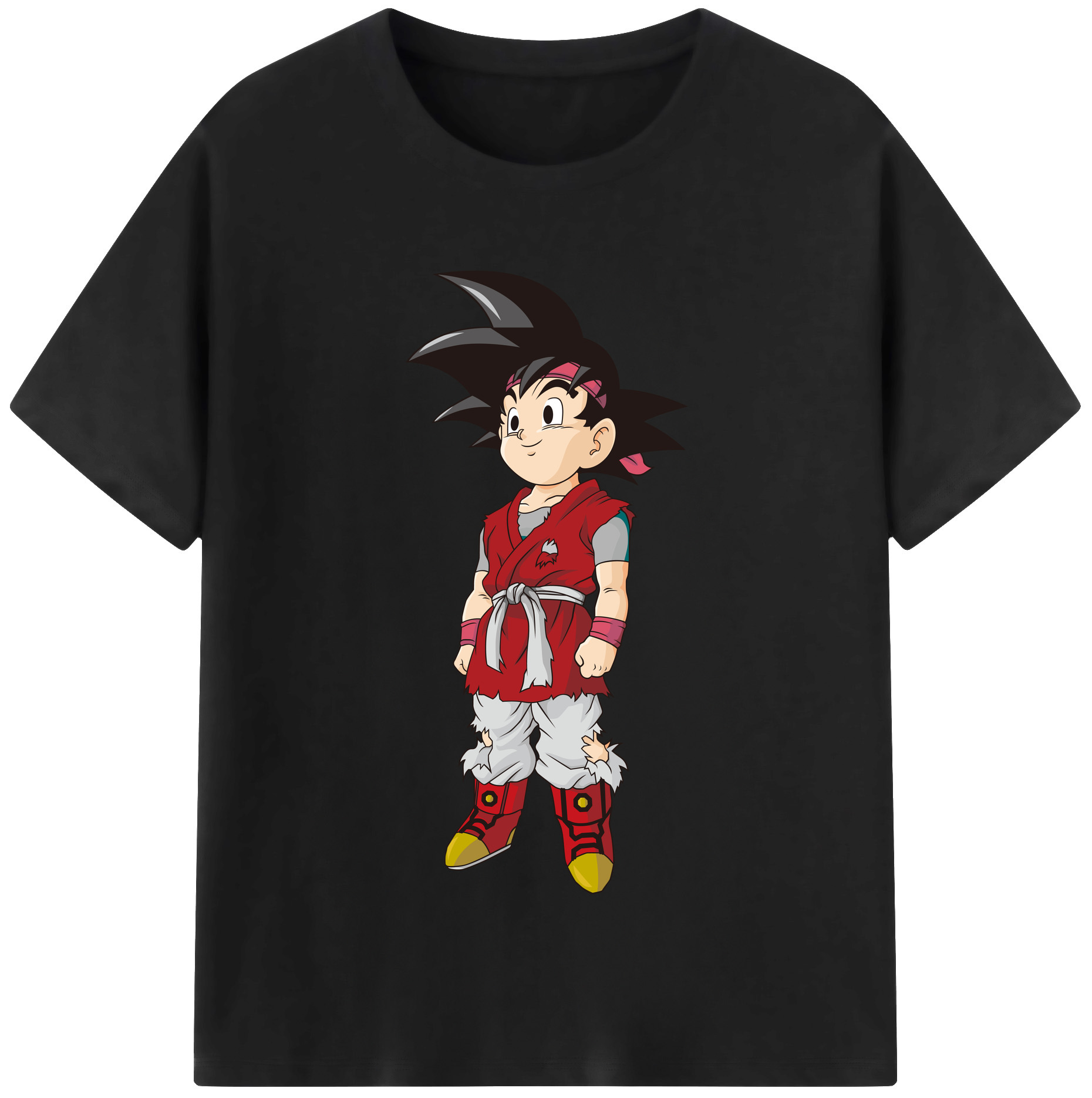 （画像用） ドラゴンボール 孫悟空（そん ごくう）Son Goku カカロット DRAGON BALL Kakarotto レディースカジュアルプリントTシャツ（綿100％）