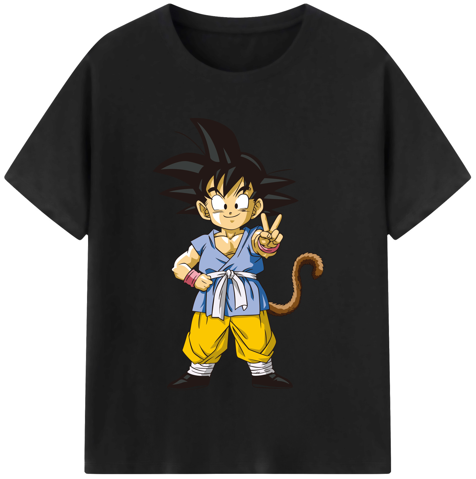 （画像用） ドラゴンボール 孫悟空（そん ごくう）Son Goku カカロット DRAGON BALL Kakarotto レディースカジュアルプリントTシャツ（綿100％）