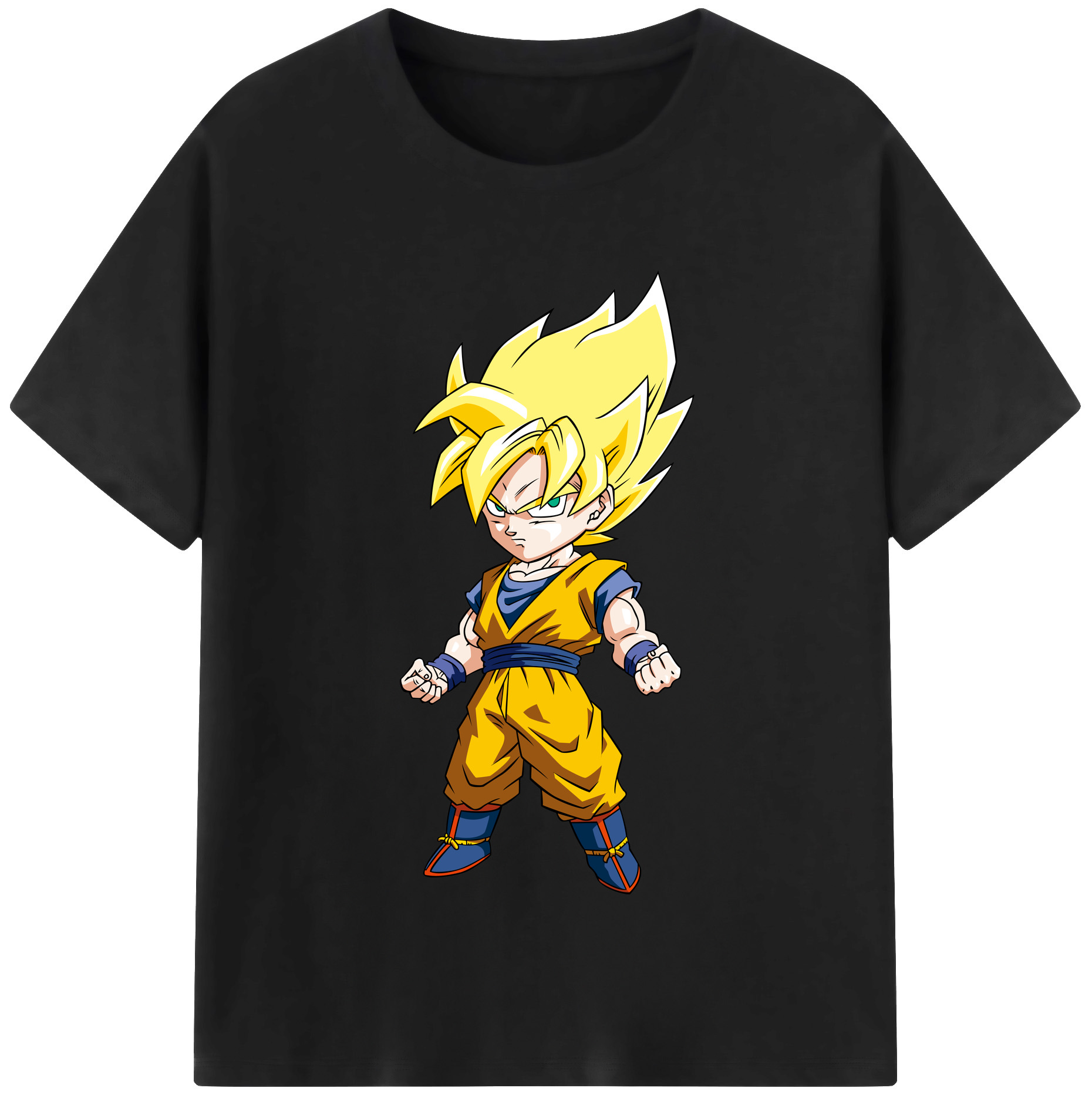 （画像用） ドラゴンボール 孫悟空（そん ごくう）Son Goku カカロット DRAGON BALL Kakarotto レディースカジュアルプリントTシャツ（綿100％）