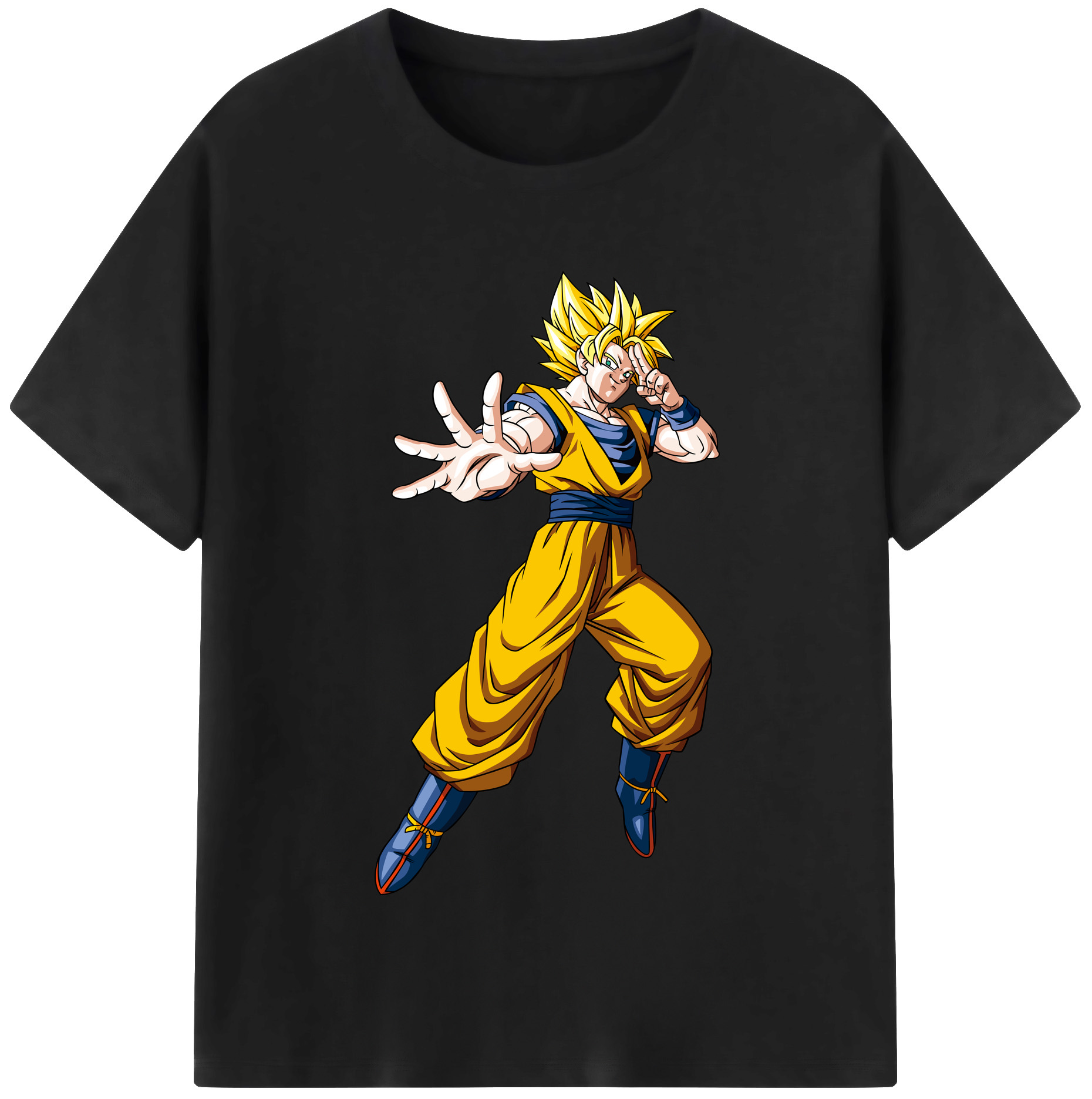 （画像用） ドラゴンボール 孫悟空（そん ごくう）Son Goku カカロット DRAGON BALL Kakarotto レディースカジュアルプリントTシャツ（綿100％）
