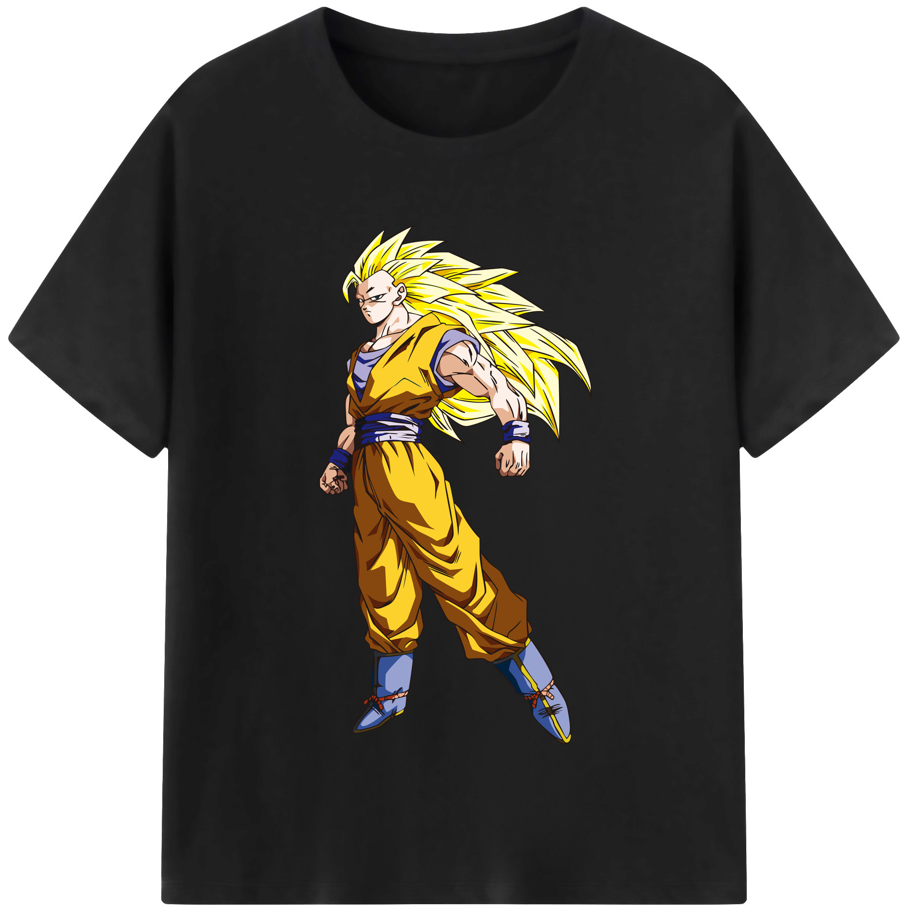 （画像用） ドラゴンボール 孫悟空（そん ごくう）Son Goku カカロット DRAGON BALL Kakarotto レディースカジュアルプリントTシャツ（綿100％）