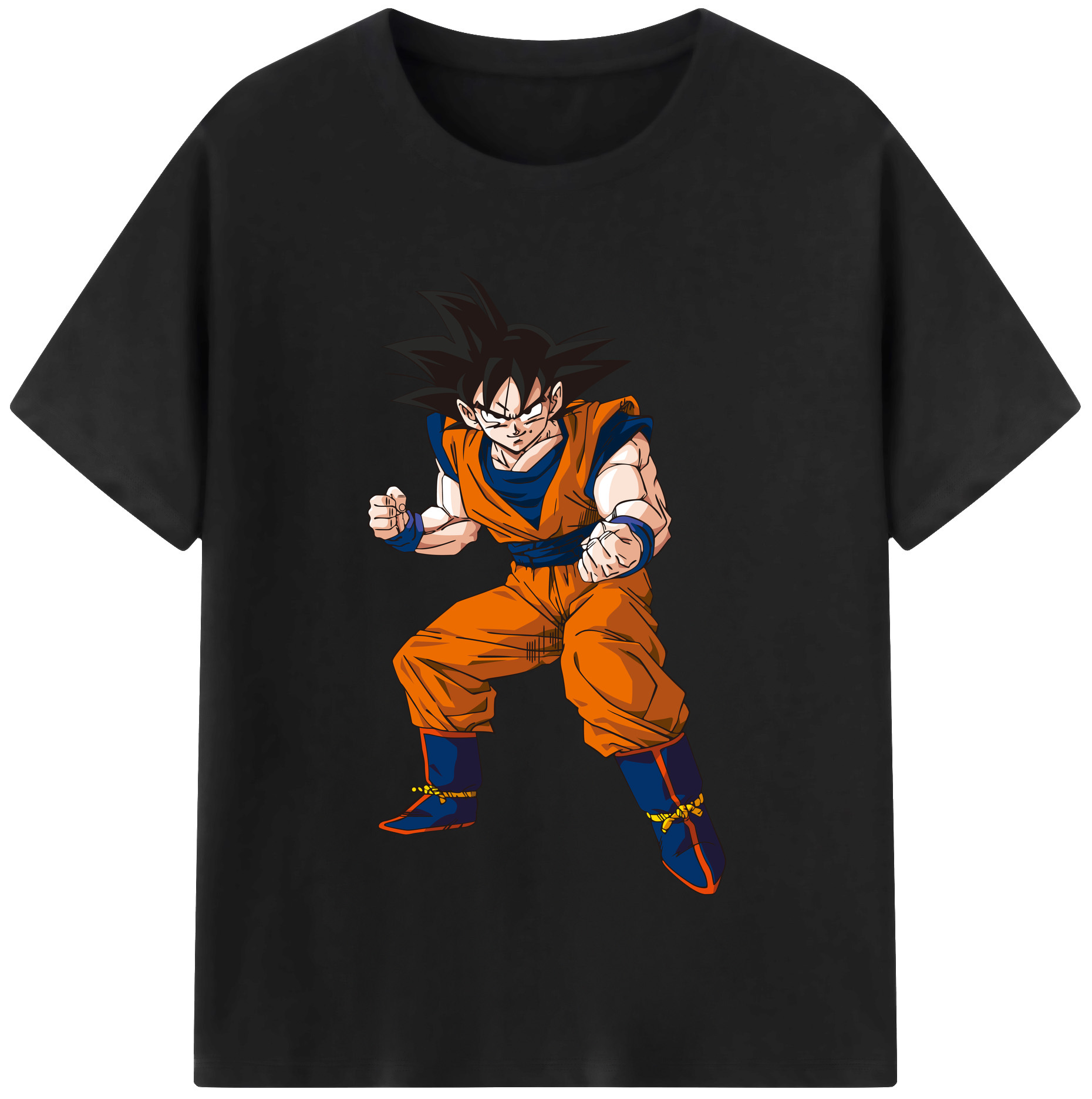 （画像用） ドラゴンボール 孫悟空（そん ごくう）Son Goku カカロット DRAGON BALL Kakarotto レディースカジュアルプリントTシャツ（綿100％）