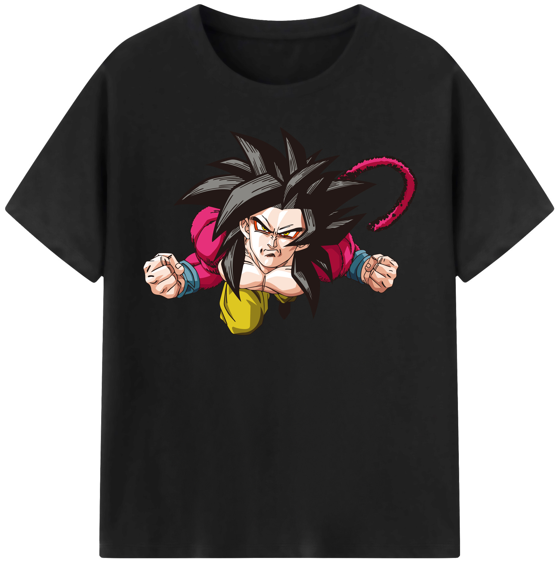 （画像用） ドラゴンボール 孫悟空（そん ごくう）Son Goku カカロット DRAGON BALL Kakarotto レディースカジュアルプリントTシャツ（綿100％）
