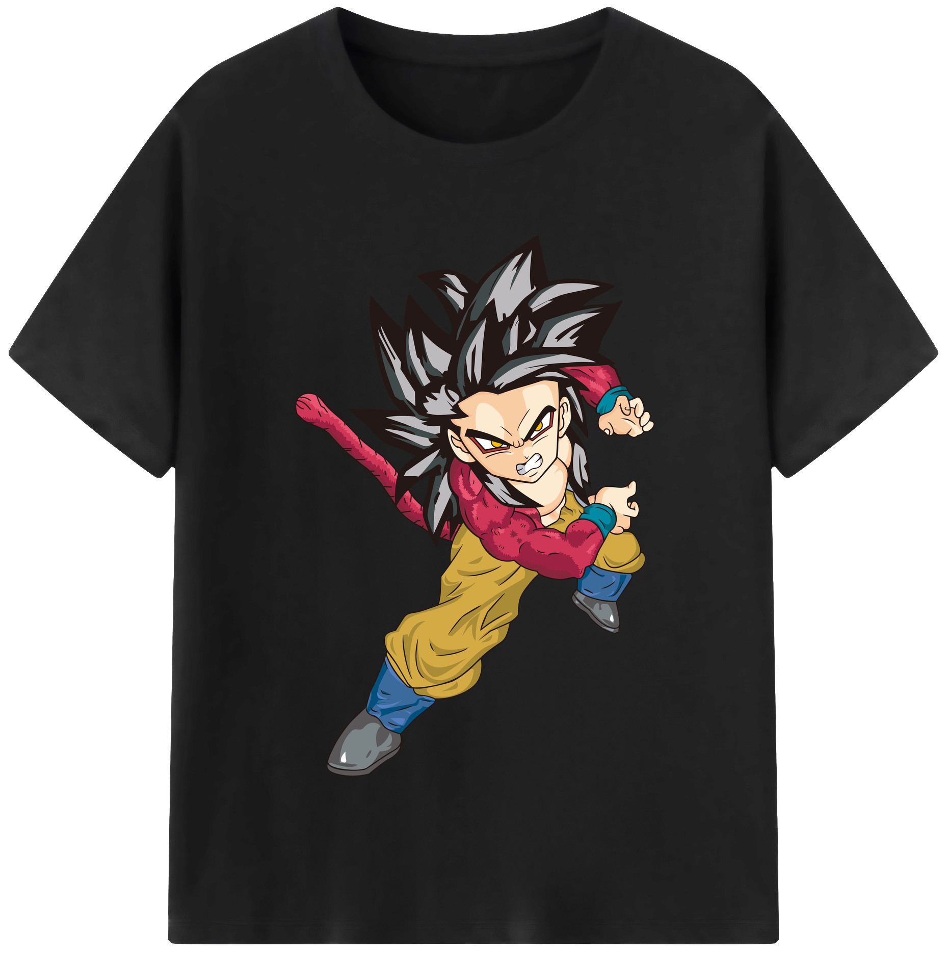 （画像用） ドラゴンボール 孫悟空（そん ごくう）Son Goku カカロット DRAGON BALL Kakarotto レディースカジュアルプリントTシャツ（綿100％）