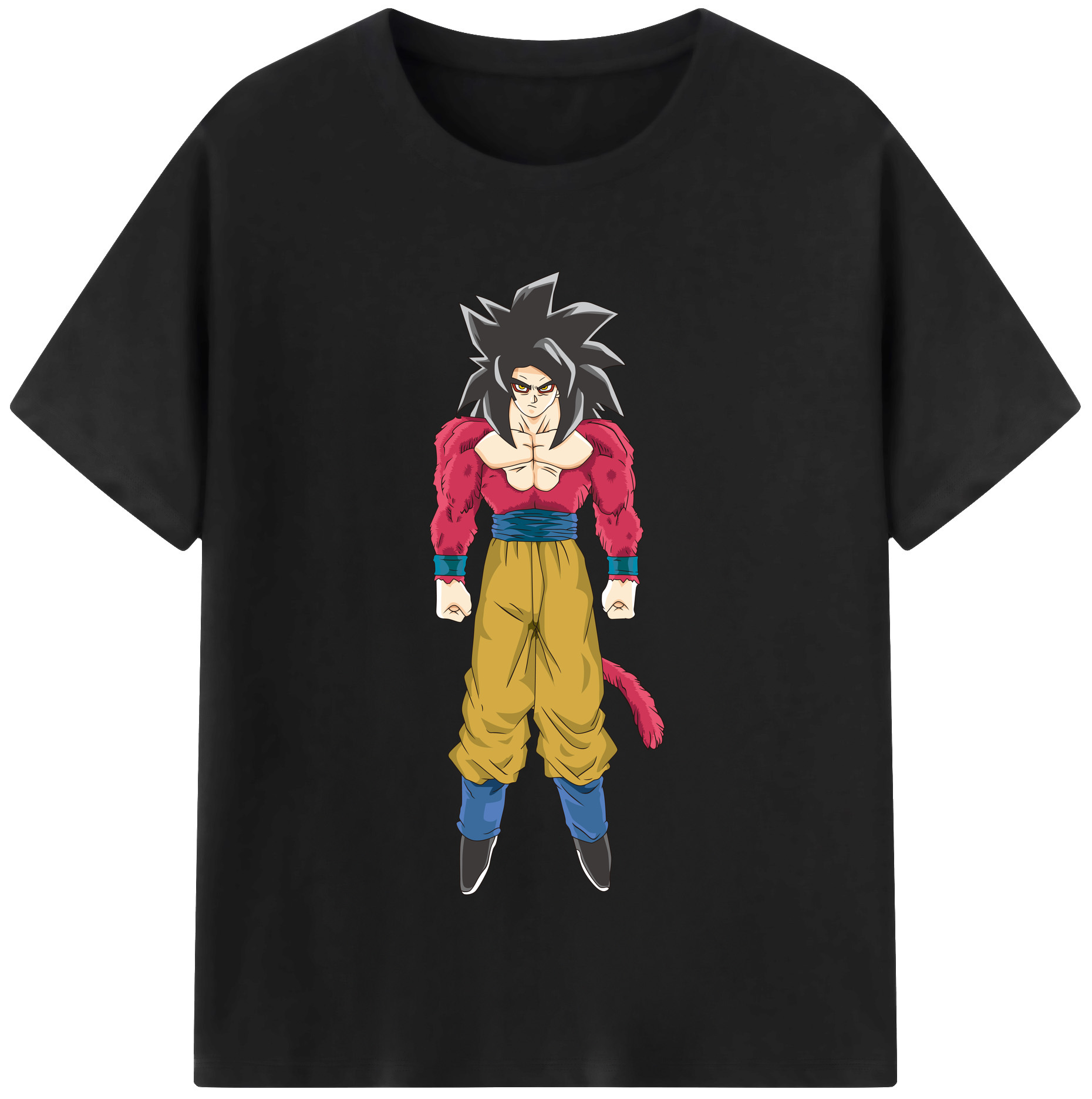 （画像用） ドラゴンボール 孫悟空（そん ごくう）Son Goku カカロット DRAGON BALL Kakarotto レディースカジュアルプリントTシャツ（綿100％）