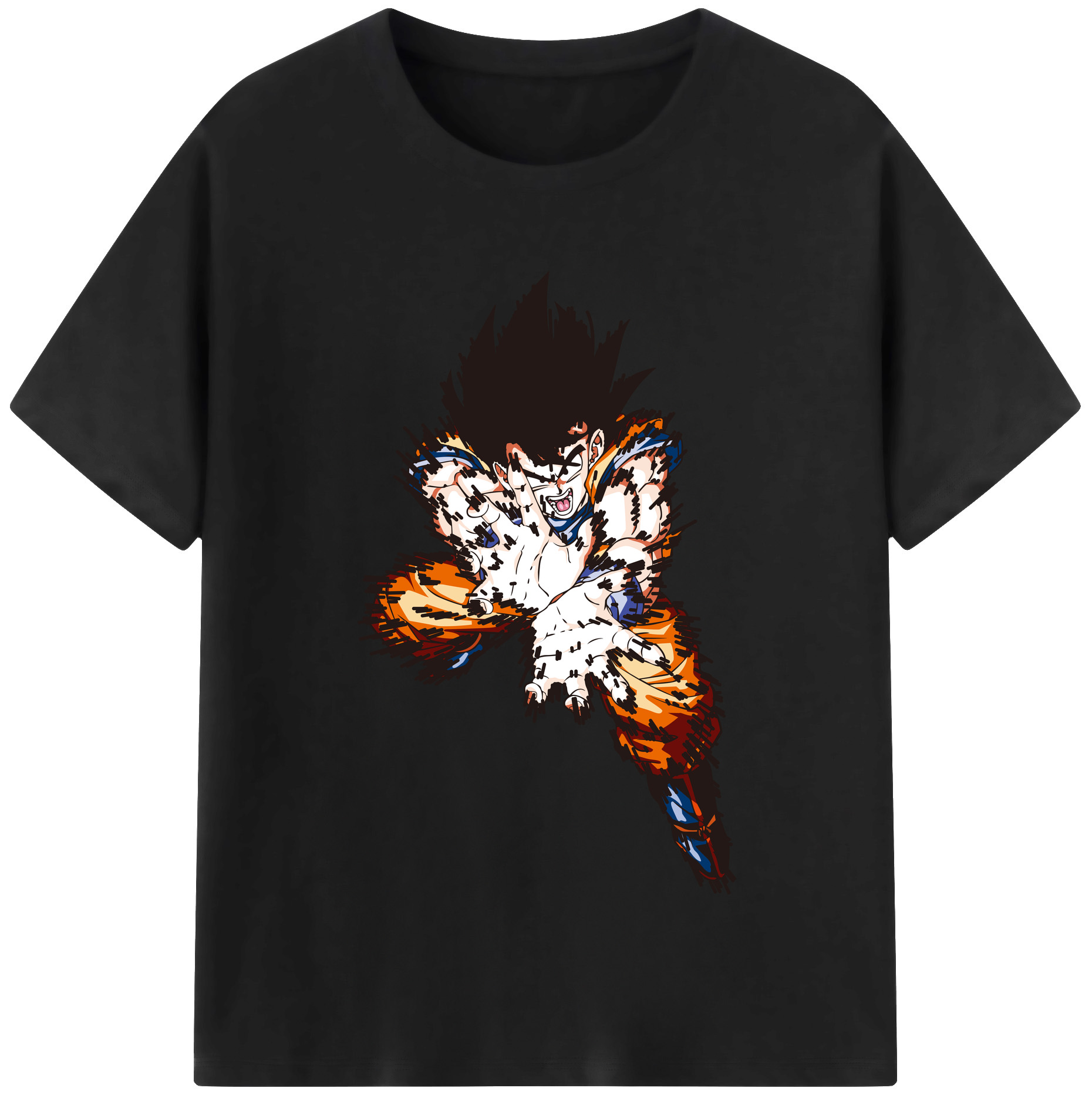（画像用） ドラゴンボール 孫悟空（そん ごくう）Son Goku カカロット DRAGON BALL Kakarotto レディースカジュアルプリントTシャツ（綿100％）