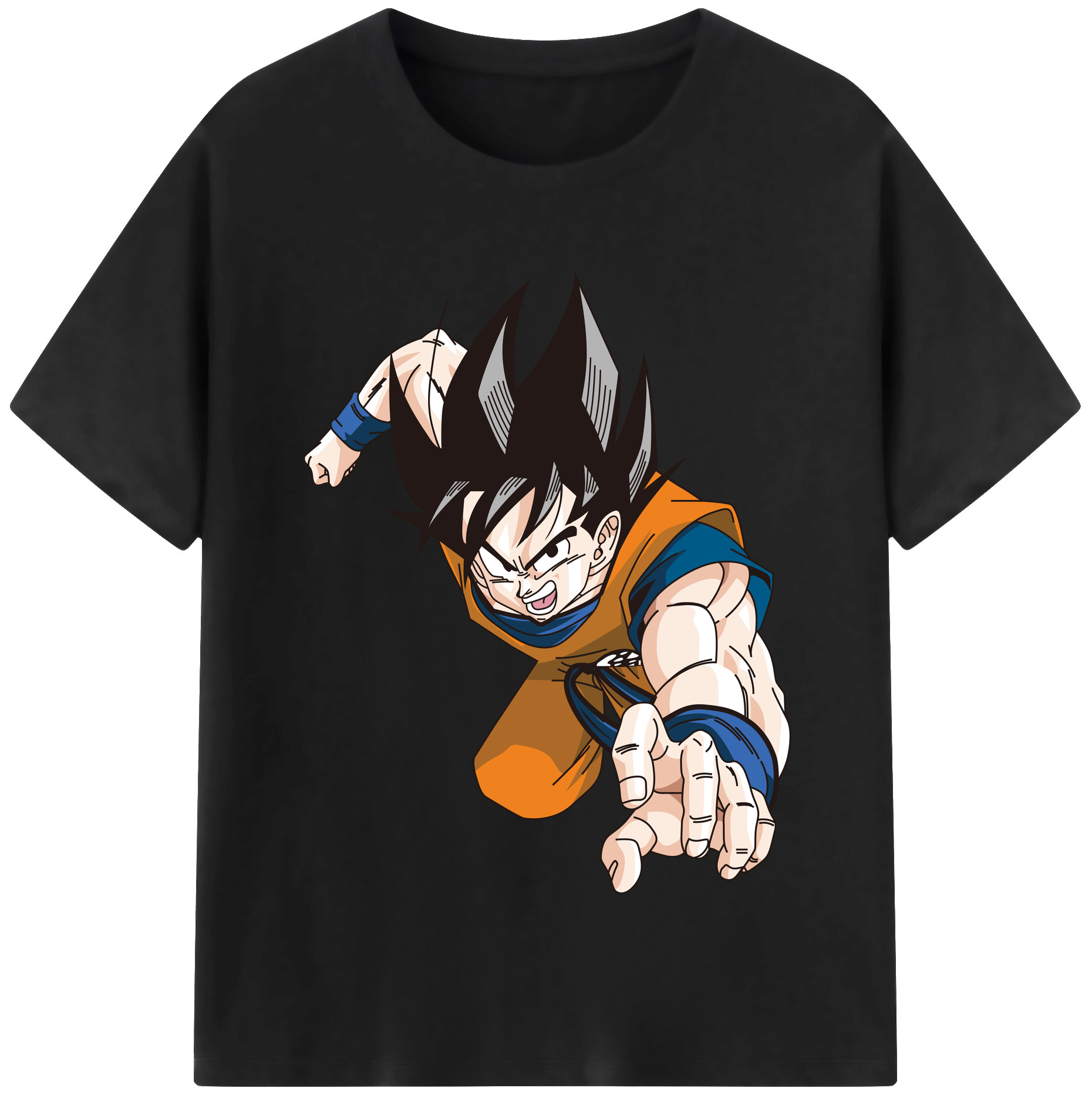 （画像用） ドラゴンボール 孫悟空（そん ごくう）Son Goku カカロット DRAGON BALL Kakarotto レディースカジュアルプリントTシャツ（綿100％）