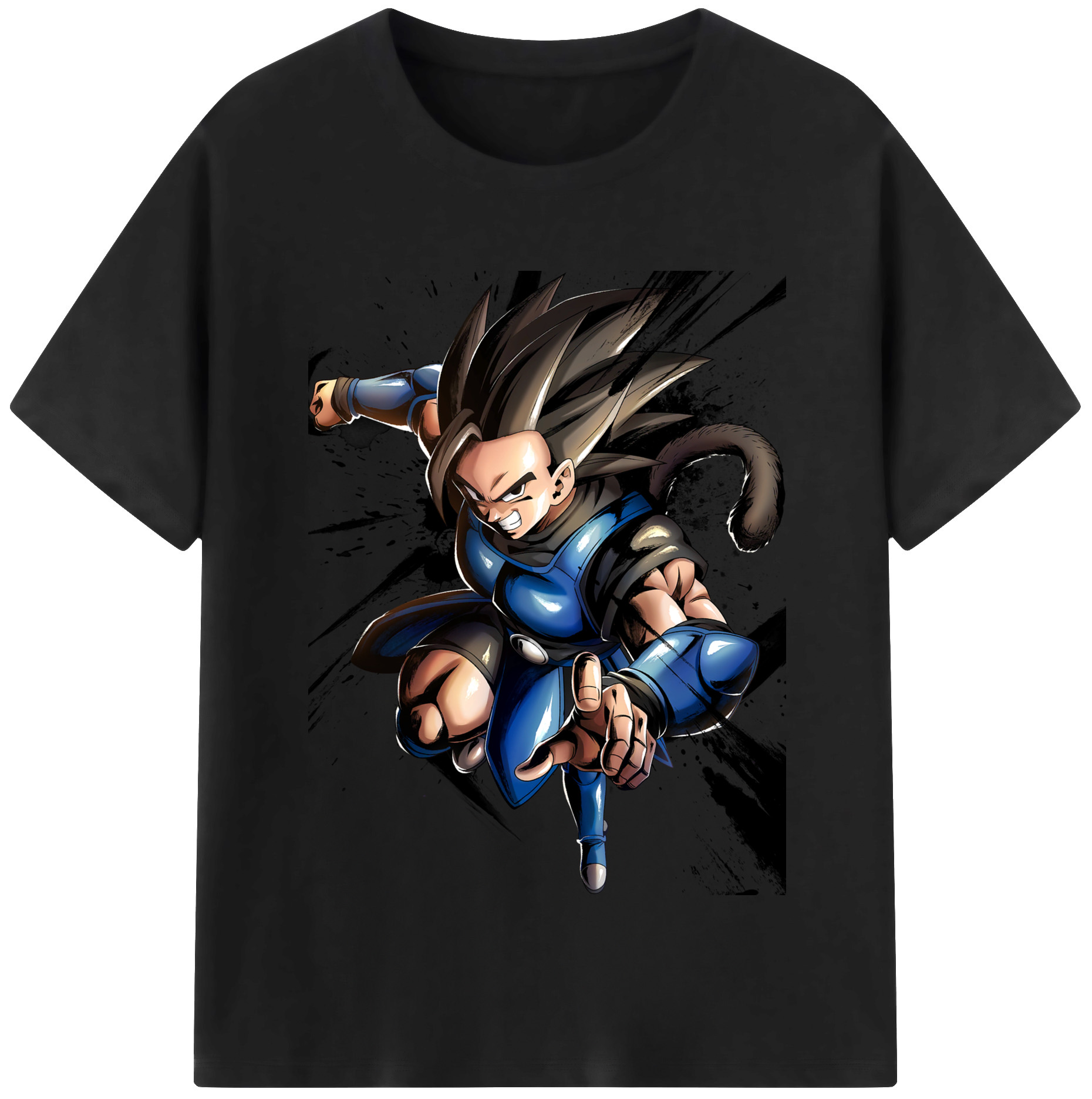 （画像用） ドラゴンボール ベジータ四世（Bejīta Yonsei）DRAGON BALL Vegeta IV レディースカジュアルプリントTシャツ（綿100％）