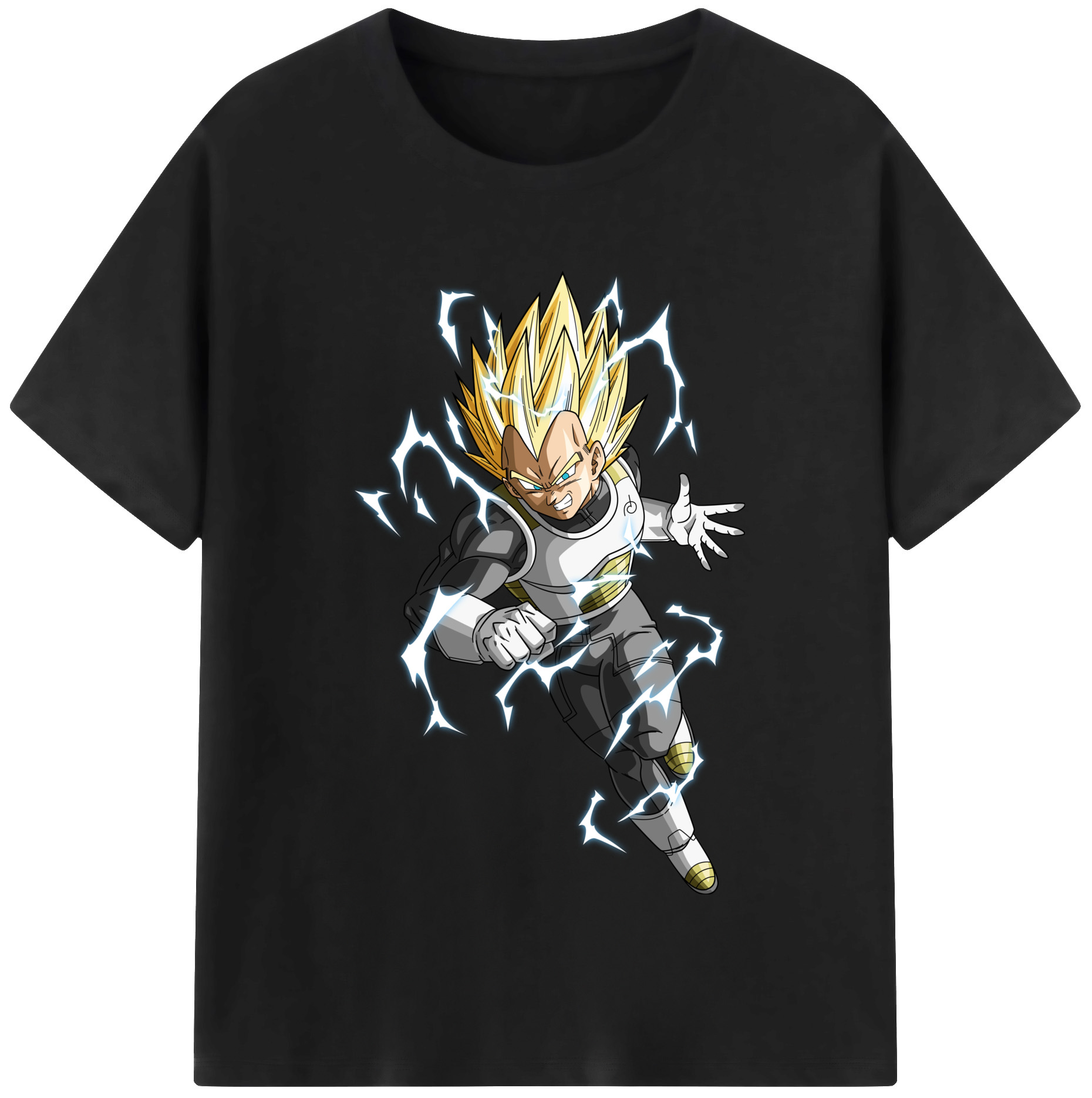 （画像用） ドラゴンボール ベジータ四世（Bejīta Yonsei）DRAGON BALL Vegeta IV レディースカジュアルプリントTシャツ（綿100％）