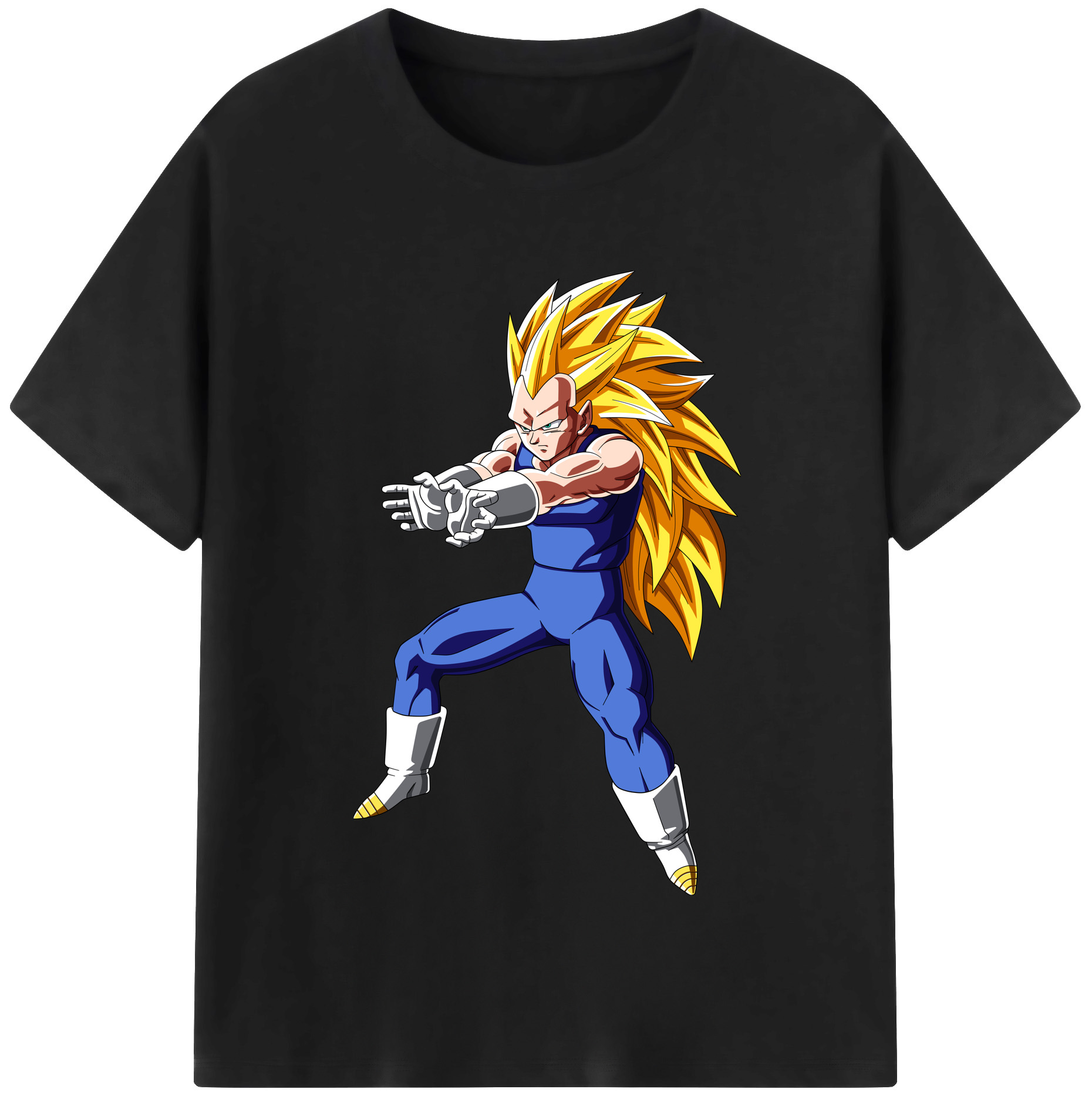 （画像用） ドラゴンボール ベジータ四世（Bejīta Yonsei）DRAGON BALL Vegeta IV レディースカジュアルプリントTシャツ（綿100％）