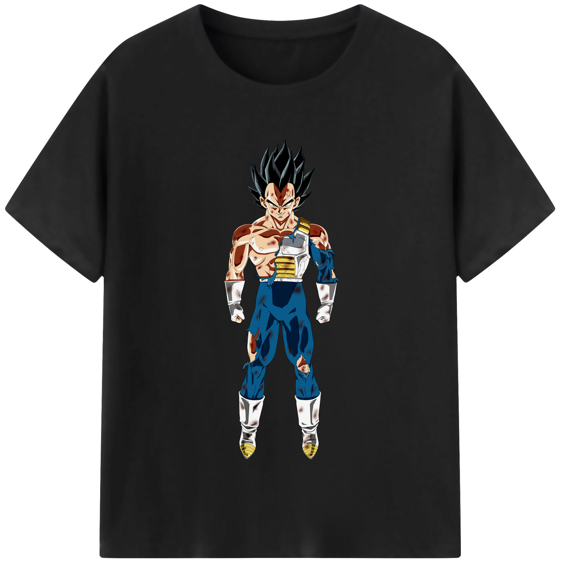 （画像用） ドラゴンボール ベジータ四世（Bejīta Yonsei）DRAGON BALL Vegeta IV レディースカジュアルプリントTシャツ（綿100％）
