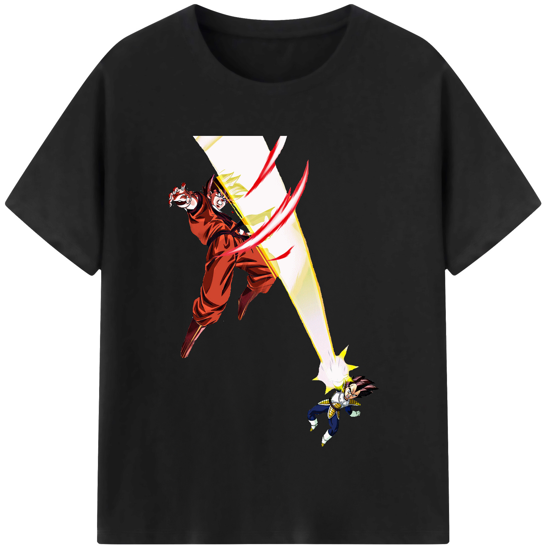 （画像用） ドラゴンボール ベジータ四世（Bejīta Yonsei）DRAGON BALL Vegeta IV レディースカジュアルプリントTシャツ（綿100％）