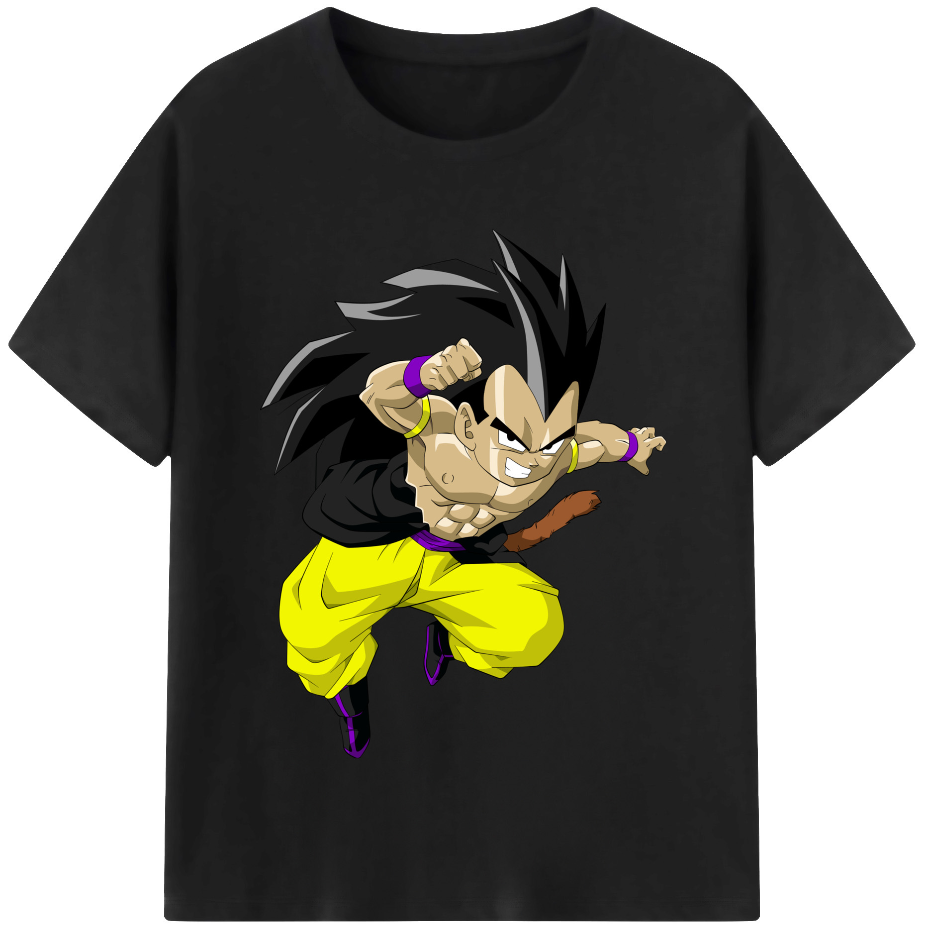 （画像用） ドラゴンボール ベジータ四世（Bejīta Yonsei）DRAGON BALL Vegeta IV レディースカジュアルプリントTシャツ（綿100％）