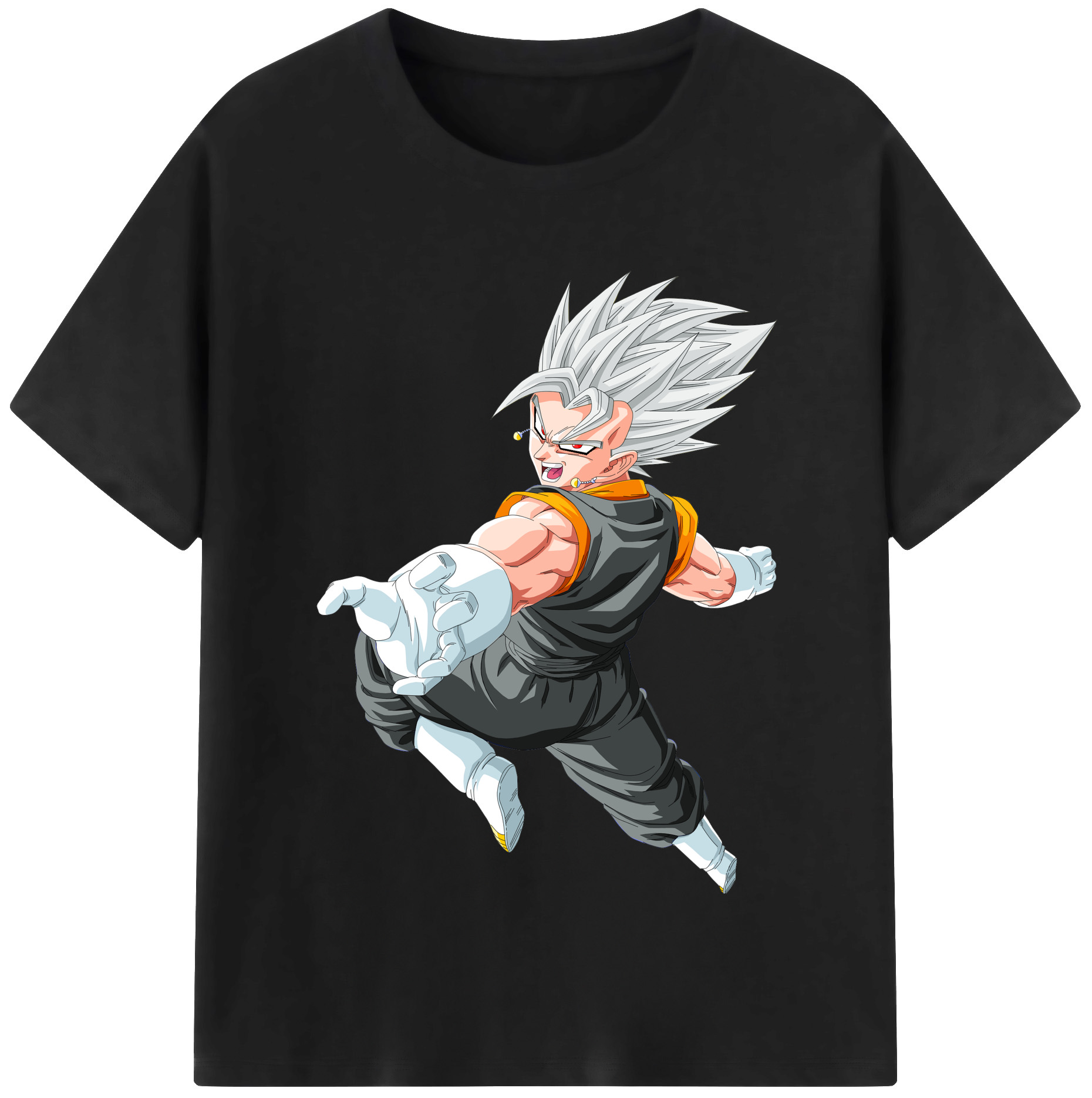 （画像用） ドラゴンボール ベジータ四世（Bejīta Yonsei）DRAGON BALL Vegeta IV レディースカジュアルプリントTシャツ（綿100％）