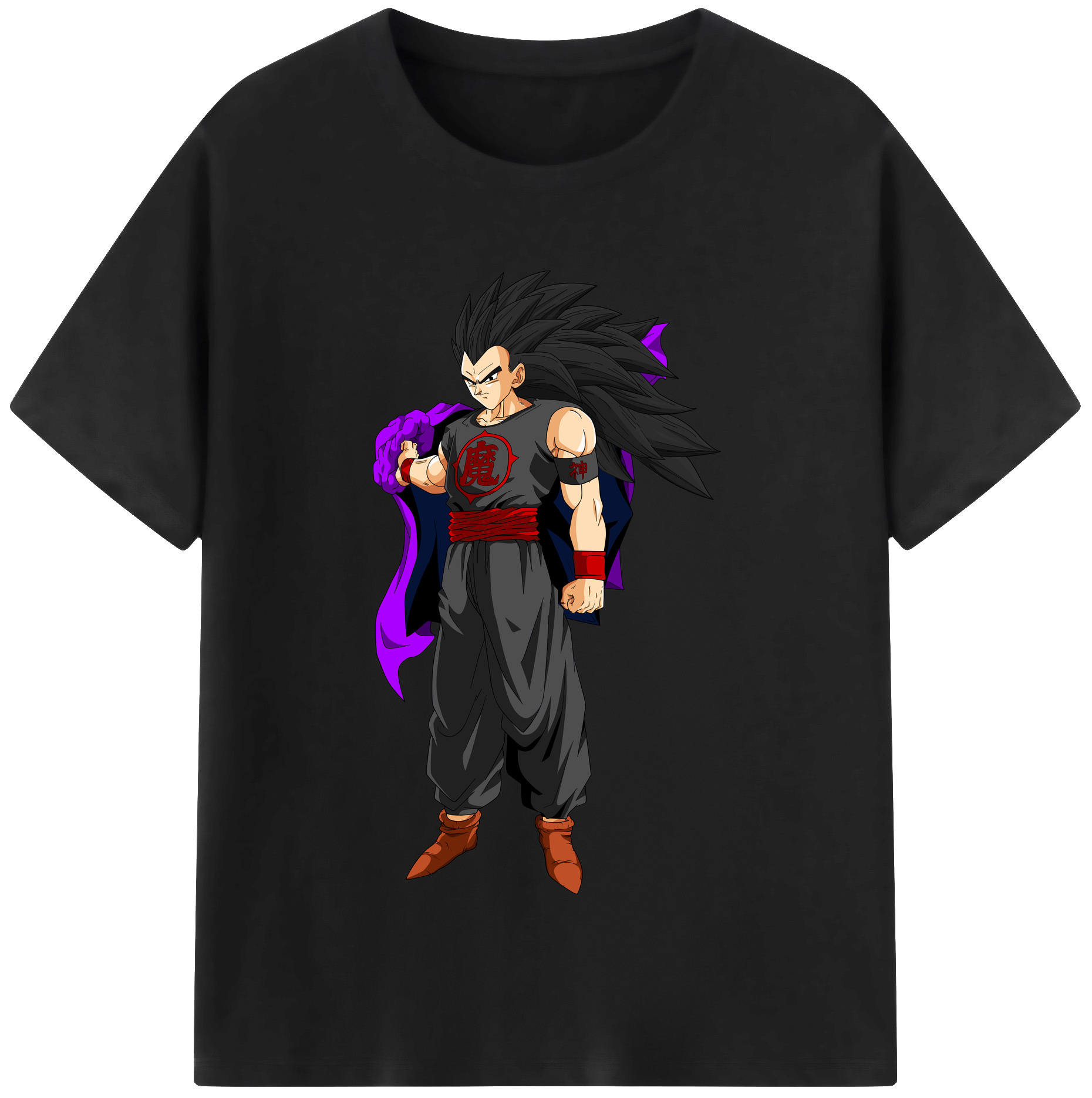 （画像用） ドラゴンボール ベジータ四世（Bejīta Yonsei）DRAGON BALL Vegeta IV レディースカジュアルプリントTシャツ（綿100％）