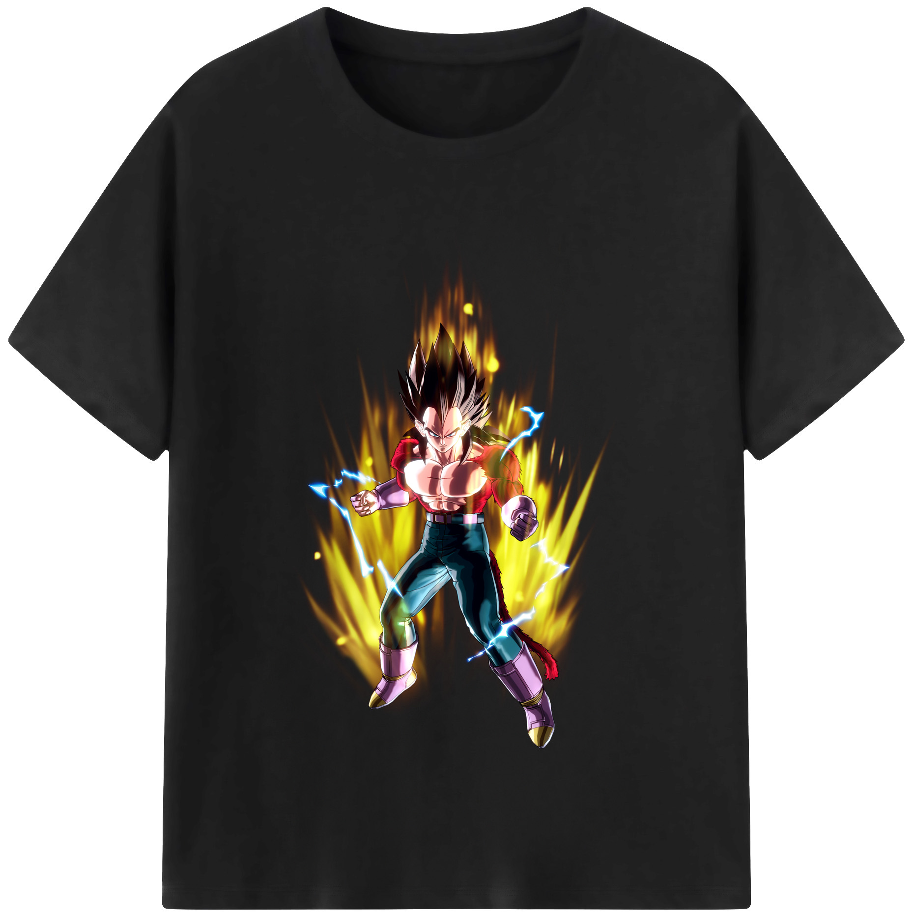 （画像用） ドラゴンボール ベジータ四世（Bejīta Yonsei）DRAGON BALL Vegeta IV レディースカジュアルプリントTシャツ（綿100％）