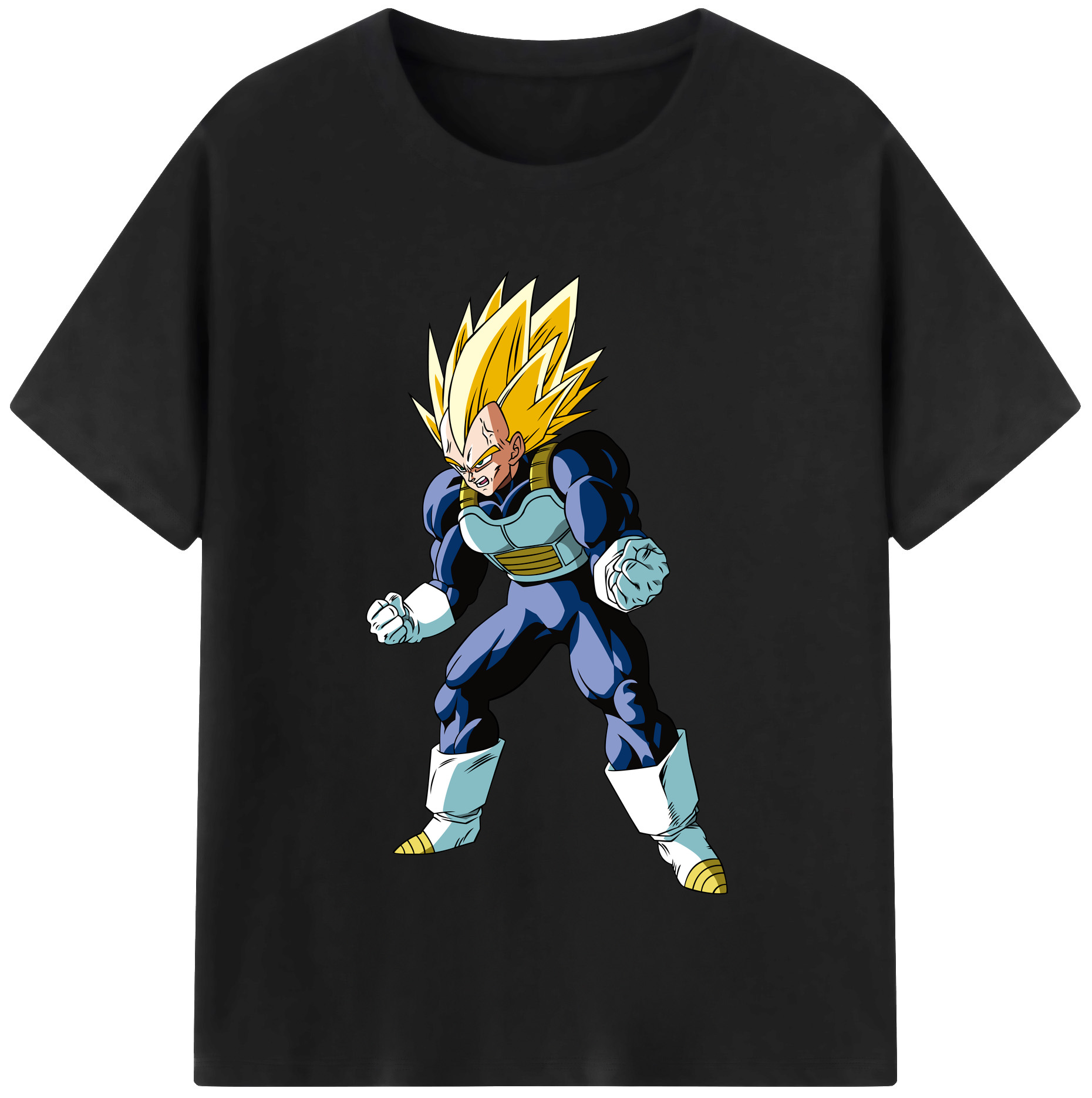（画像用） ドラゴンボール ベジータ四世（Bejīta Yonsei）DRAGON BALL Vegeta IV レディースカジュアルプリントTシャツ（綿100％）