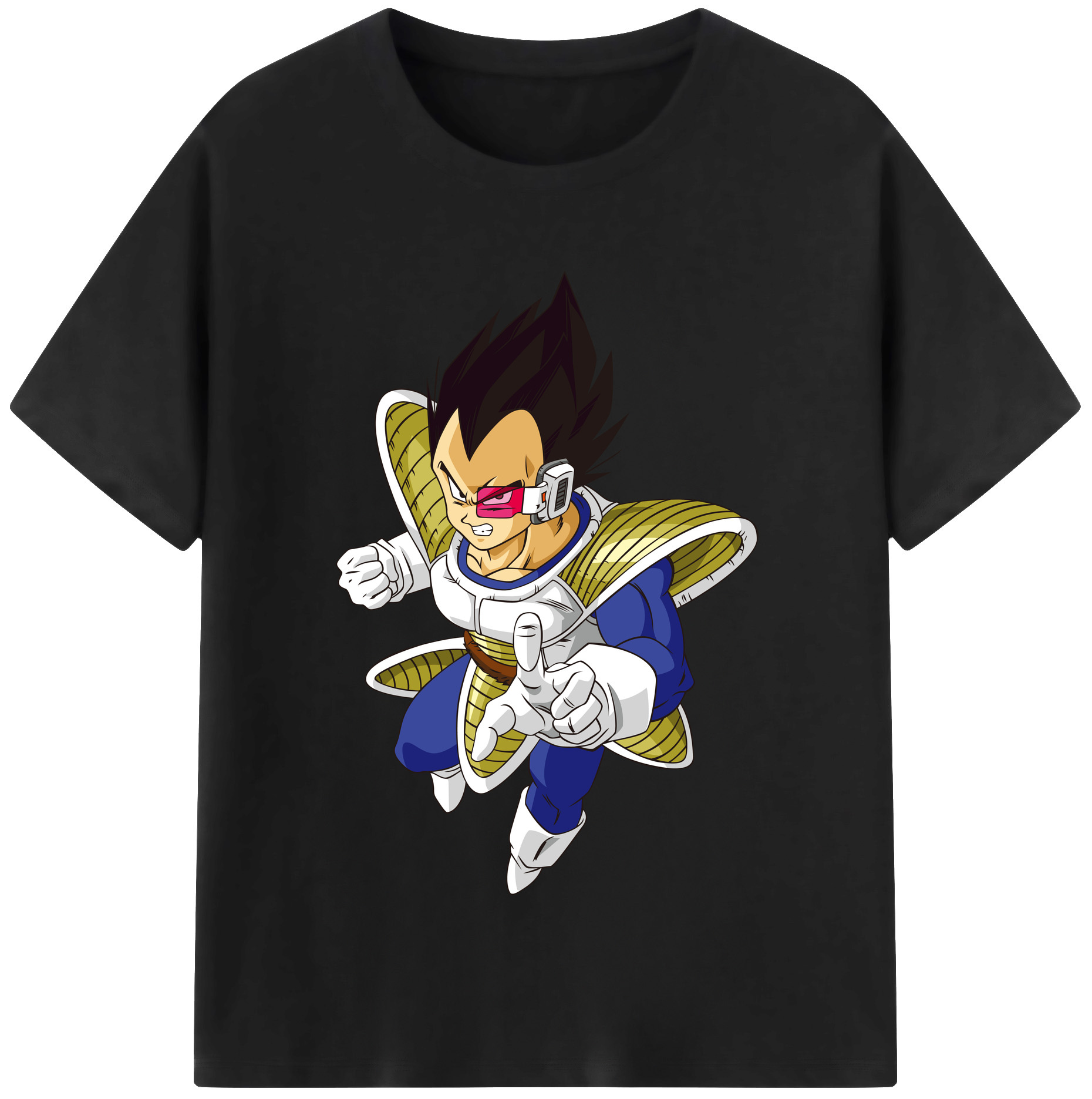（画像用） ドラゴンボール ベジータ四世（Bejīta Yonsei）DRAGON BALL Vegeta IV レディースカジュアルプリントTシャツ（綿100％）