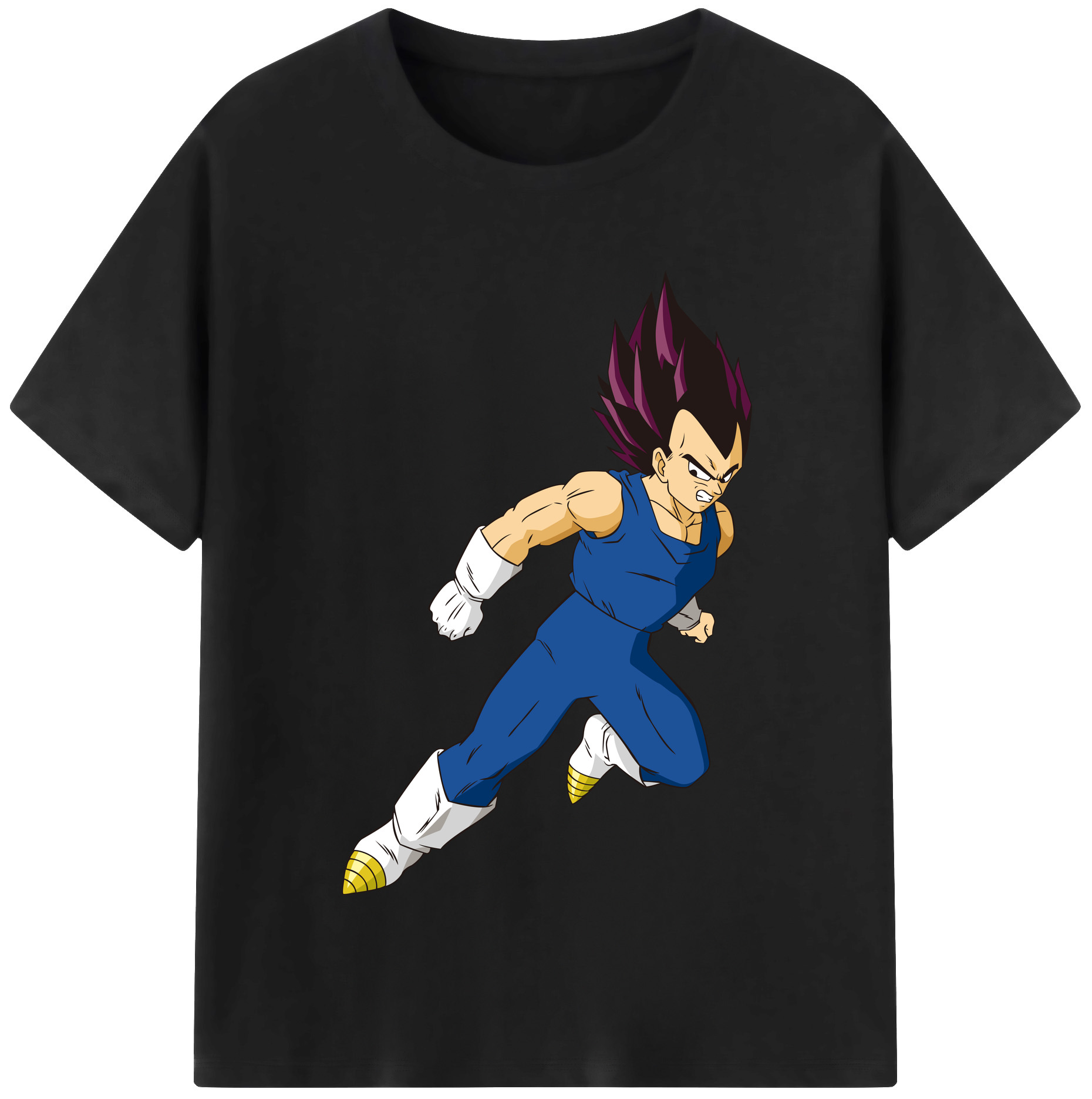 （画像用） ドラゴンボール ベジータ四世（Bejīta Yonsei）DRAGON BALL Vegeta IV レディースカジュアルプリントTシャツ（綿100％）