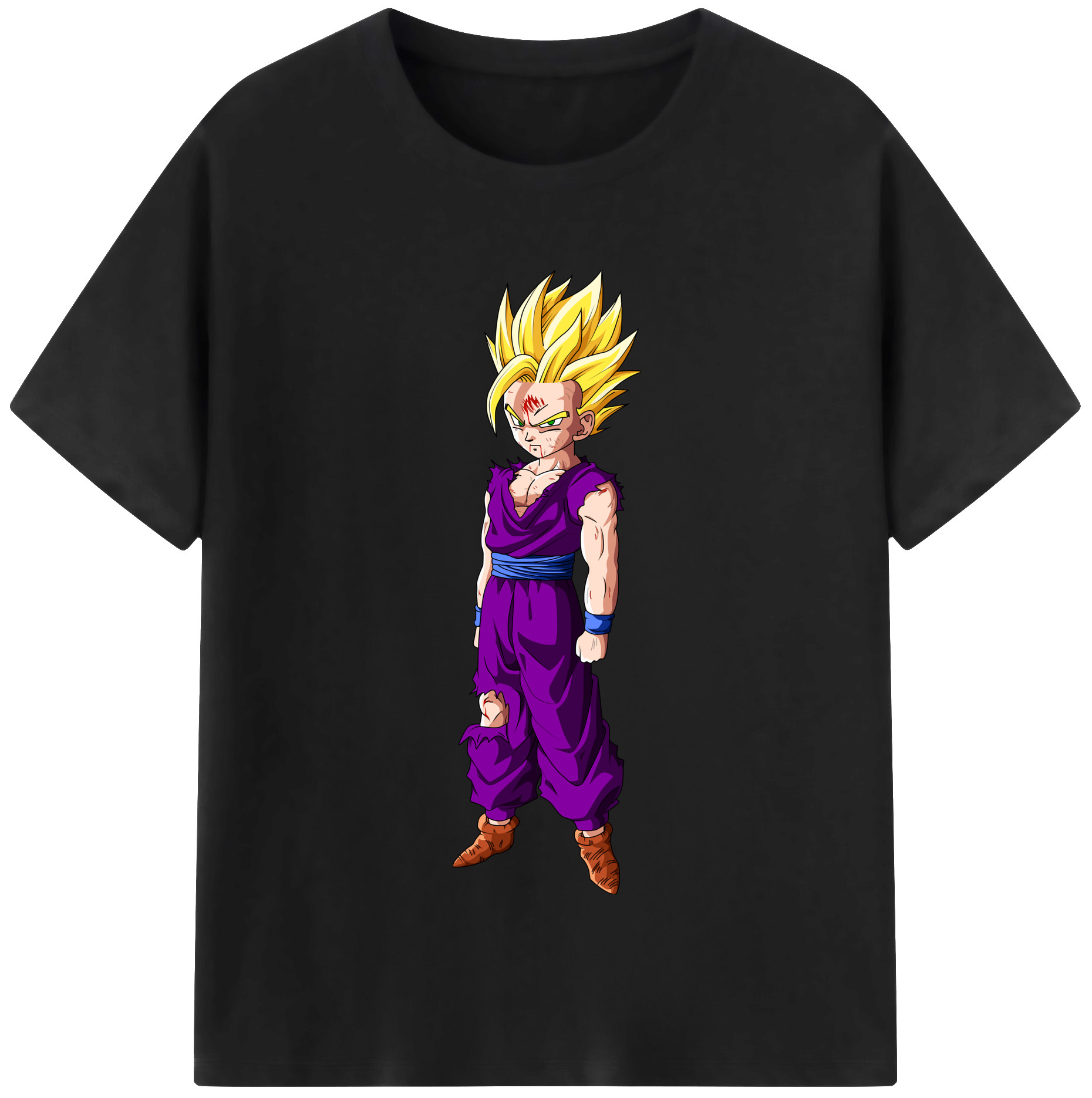 （画像用） ドラゴンボール 孫 悟飯（そんごはん）DRAGON BALL Son Gohan レディースカジュアルプリントTシャツ（綿100％）