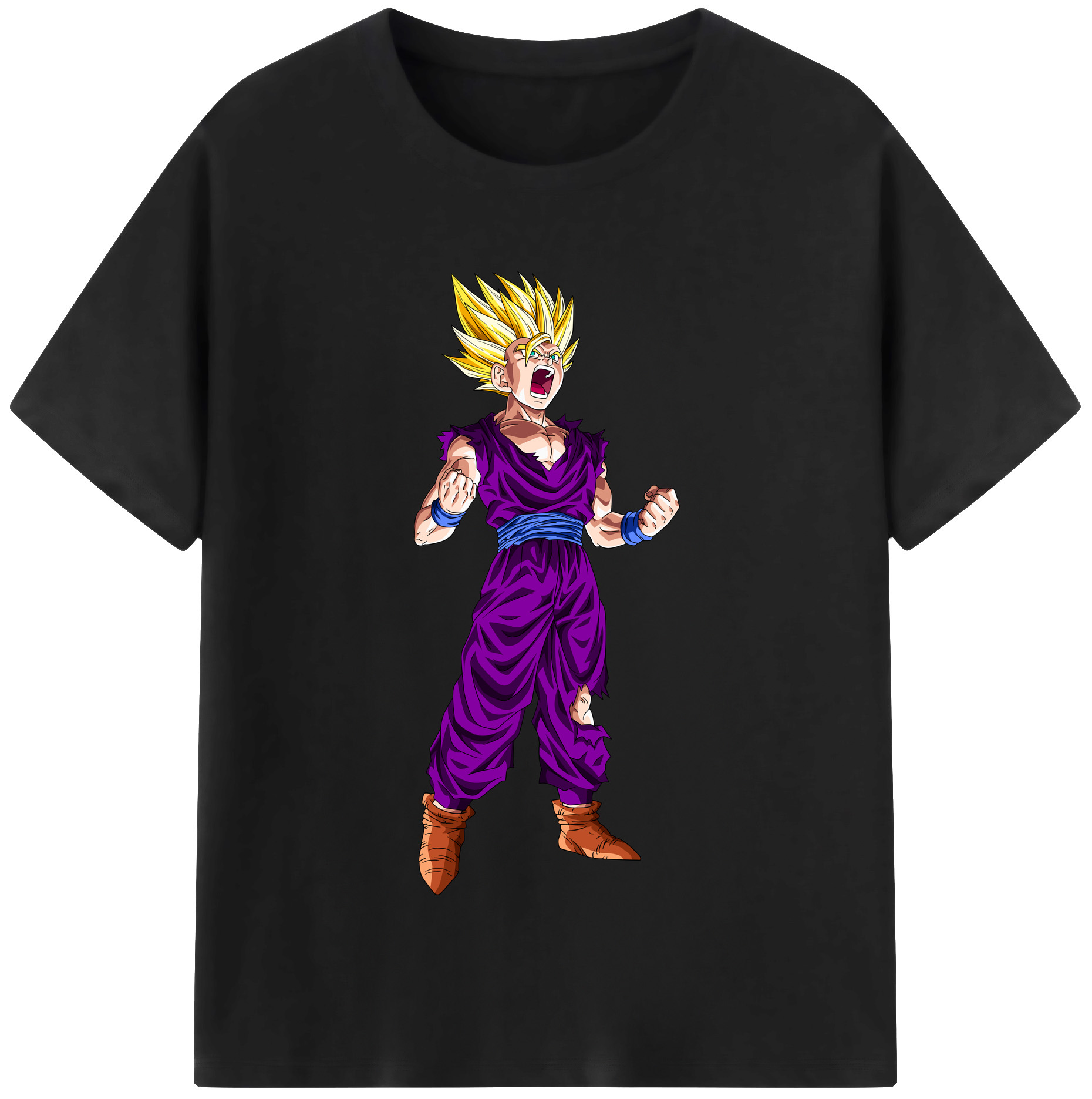 （画像用） ドラゴンボール 孫 悟飯（そんごはん）DRAGON BALL Son Gohan レディースカジュアルプリントTシャツ（綿100％）