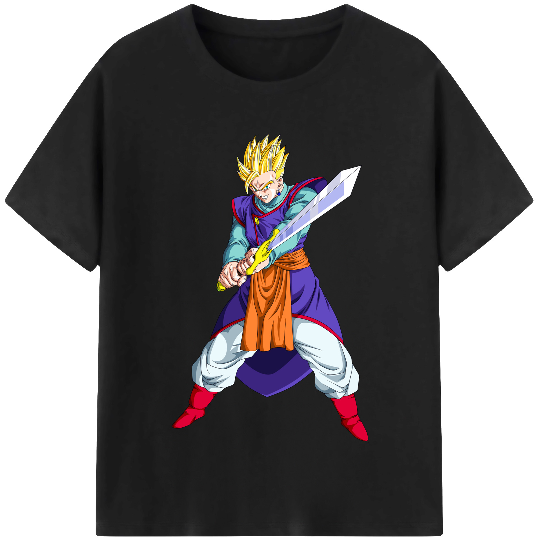 （画像用） ドラゴンボール 孫 悟飯（そんごはん）DRAGON BALL Son Gohan レディースカジュアルプリントTシャツ（綿100％）