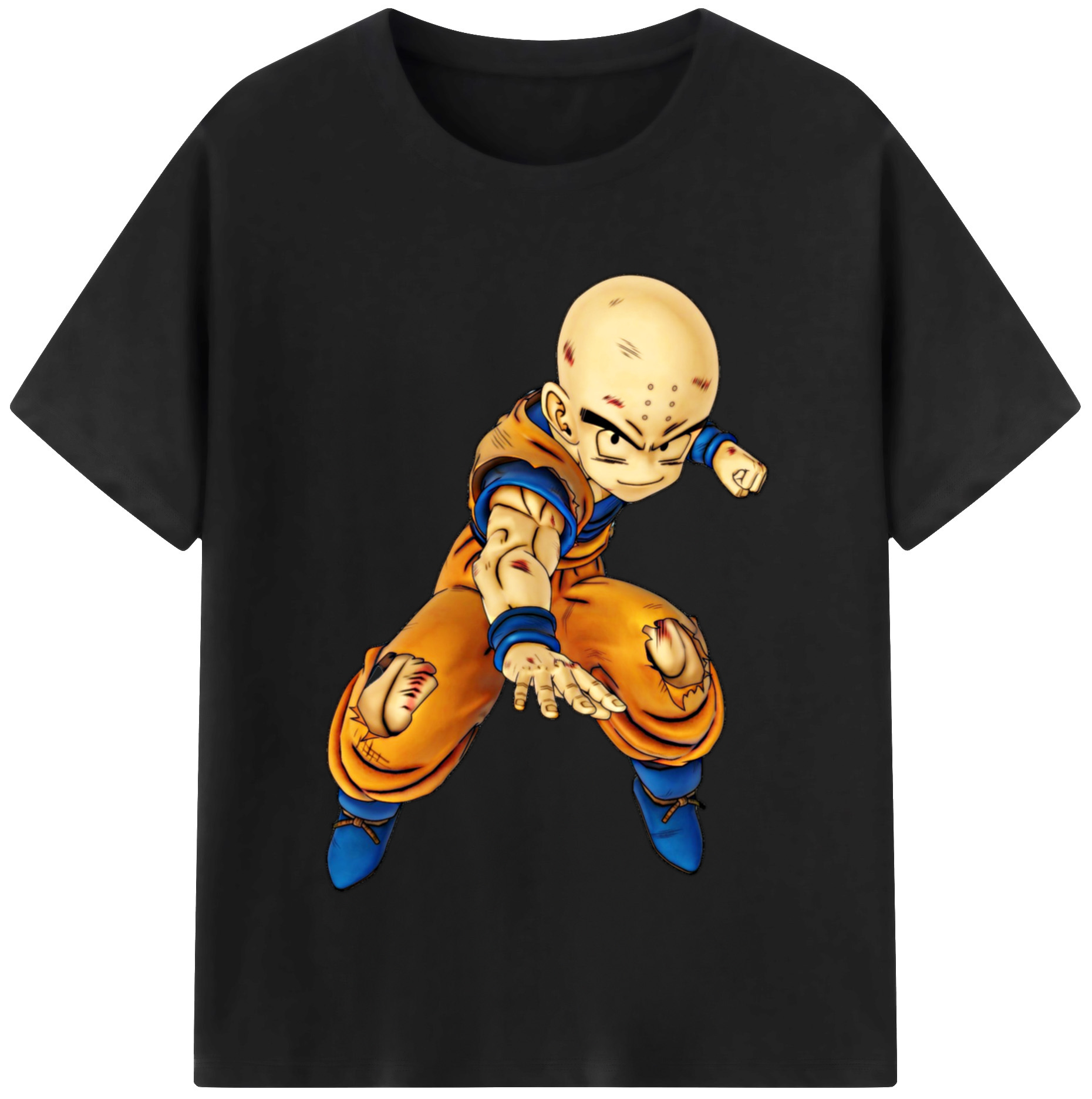 （画像用） ドラゴンボール クリリン DRAGON BALL krillin レディースカジュアルプリントTシャツ（綿100％）