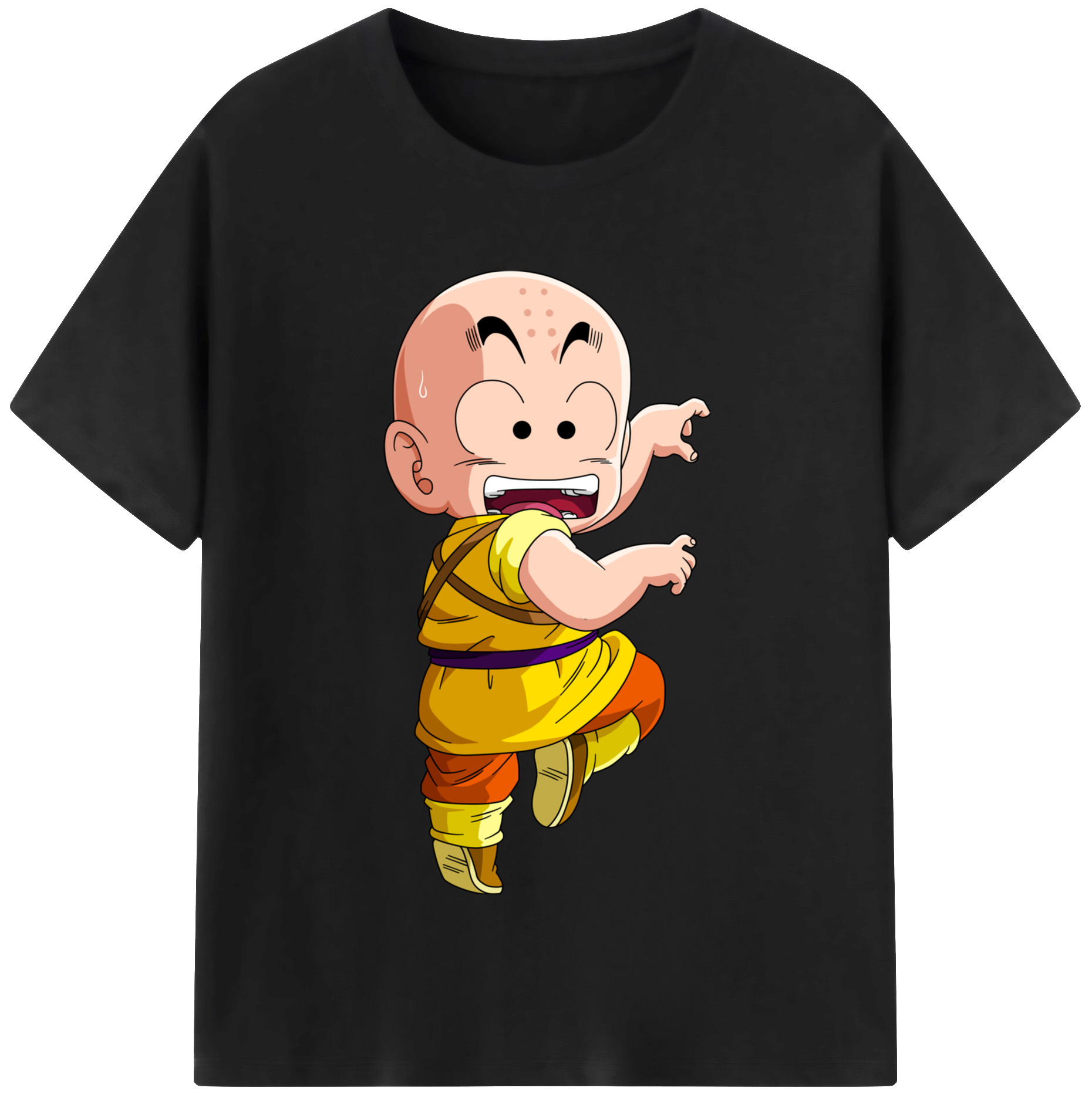 （画像用） ドラゴンボール クリリン DRAGON BALL krillin レディースカジュアルプリントTシャツ（綿100％）
