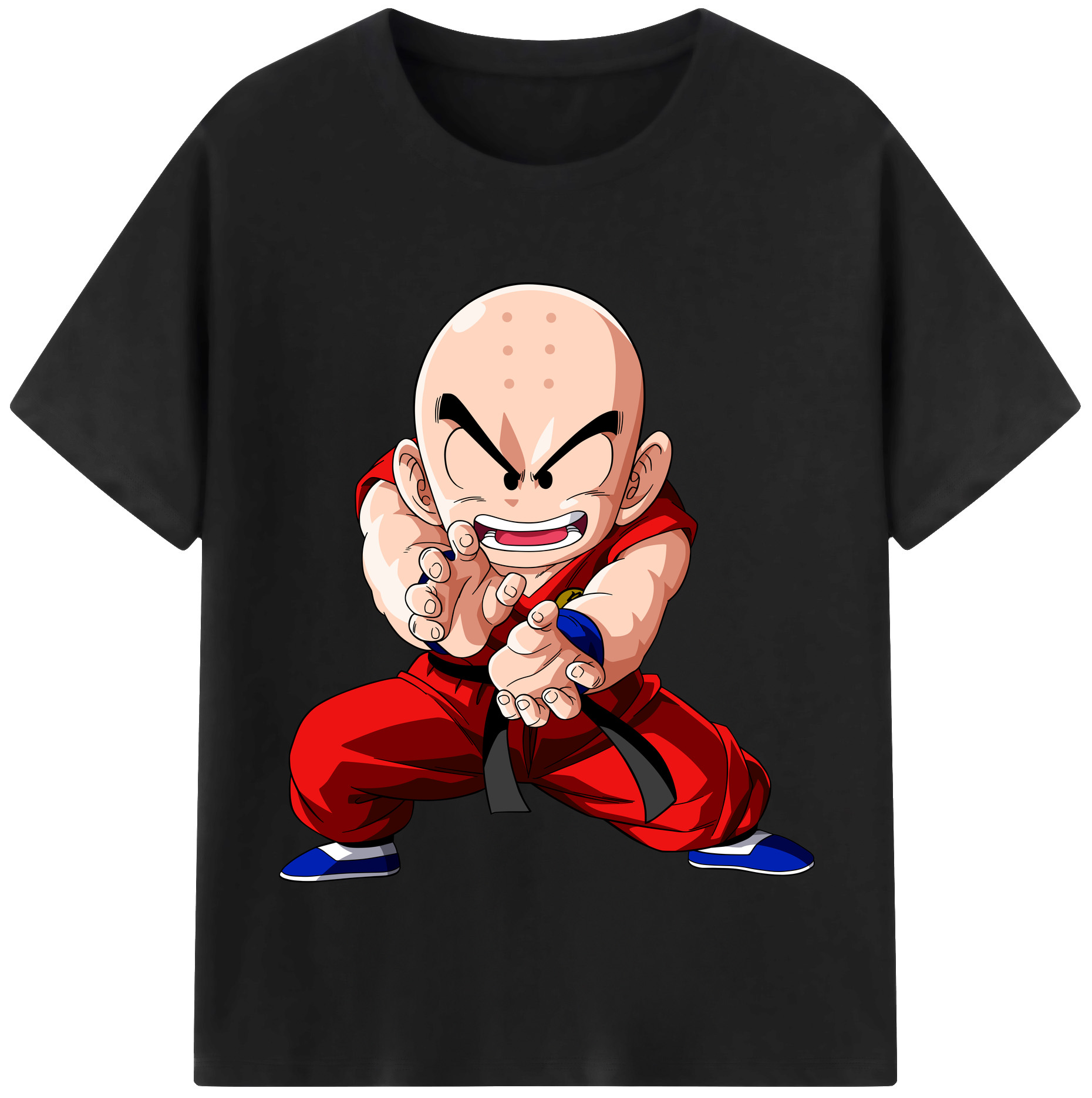 （画像用） ドラゴンボール クリリン DRAGON BALL krillin レディースカジュアルプリントTシャツ（綿100％）