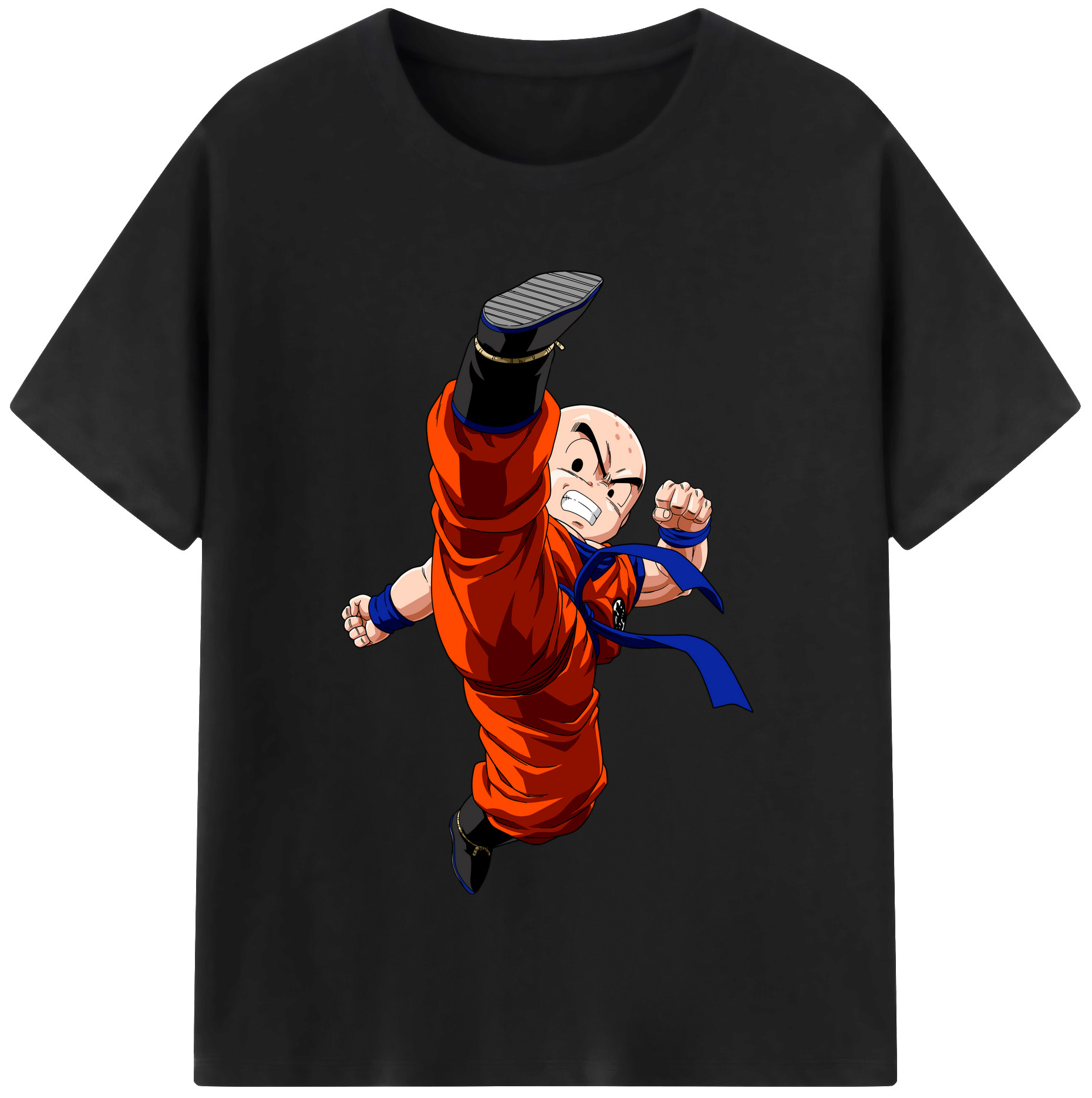 （画像用） ドラゴンボール クリリン DRAGON BALL krillin レディースカジュアルプリントTシャツ（綿100％）
