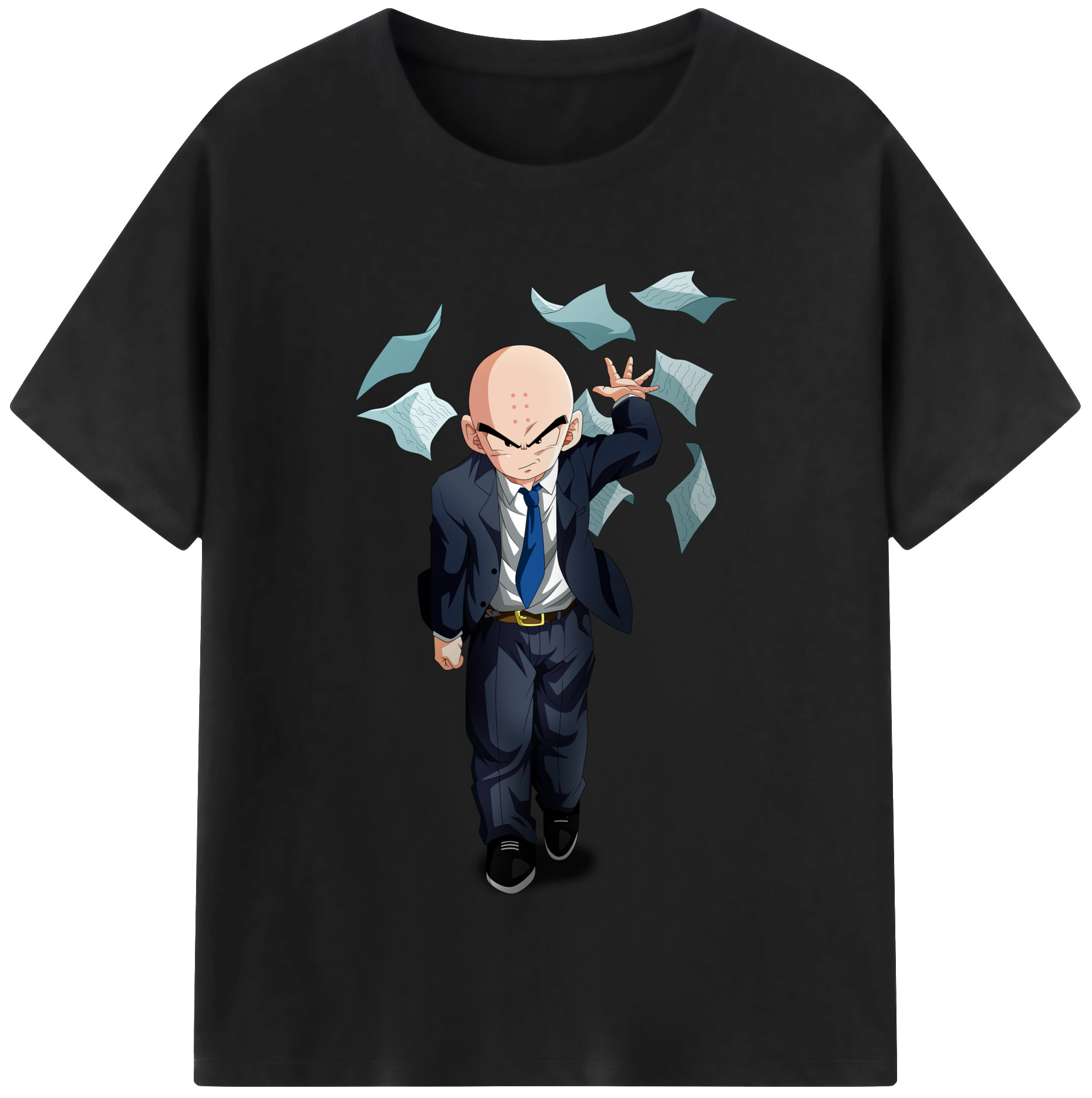 （画像用） ドラゴンボール クリリン DRAGON BALL krillin レディースカジュアルプリントTシャツ（綿100％）