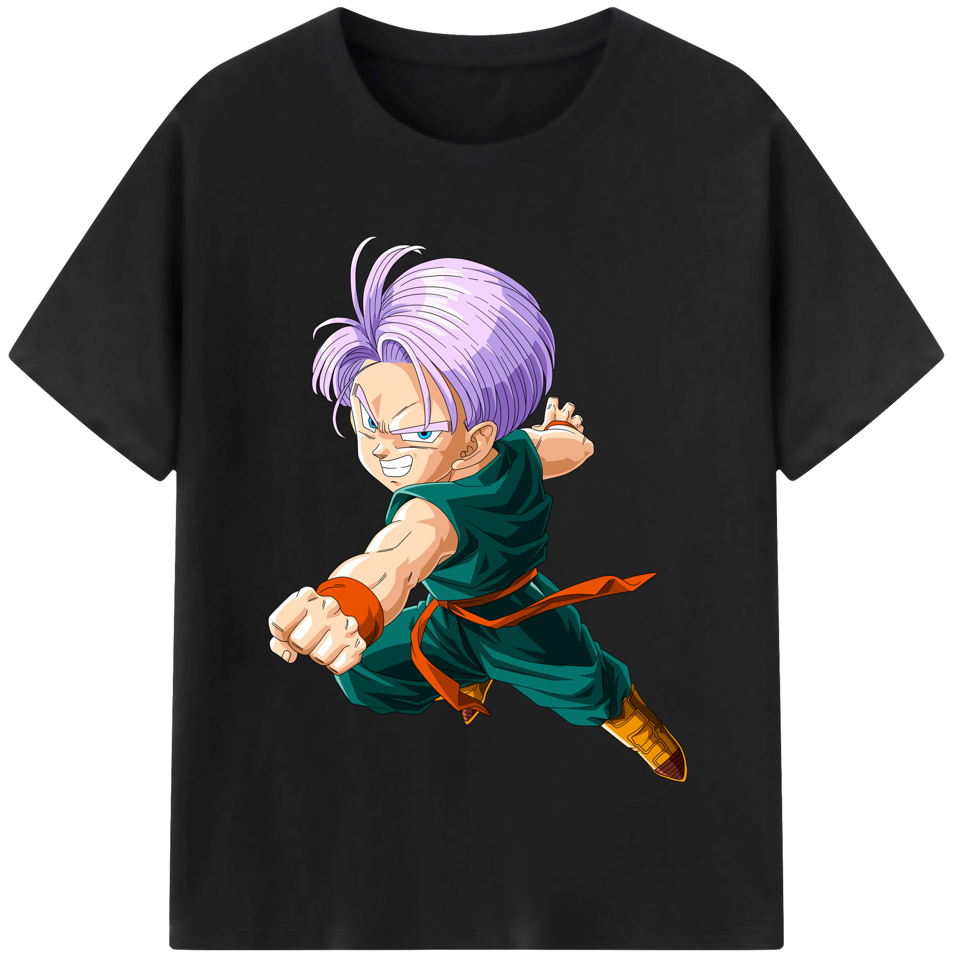 （画像用） ドラゴンボール トランクス（Torankusu）DRAGON BALL Trunks レディースカジュアルプリントTシャツ（綿100％）