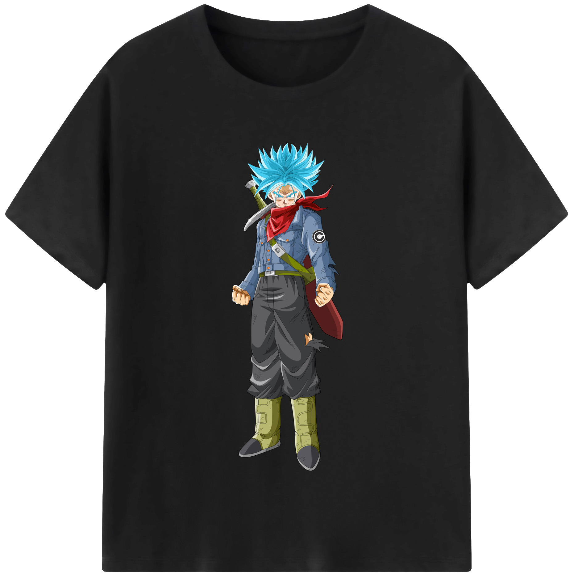 （画像用） ドラゴンボール トランクス（Torankusu）DRAGON BALL Trunks レディースカジュアルプリントTシャツ（綿100％）