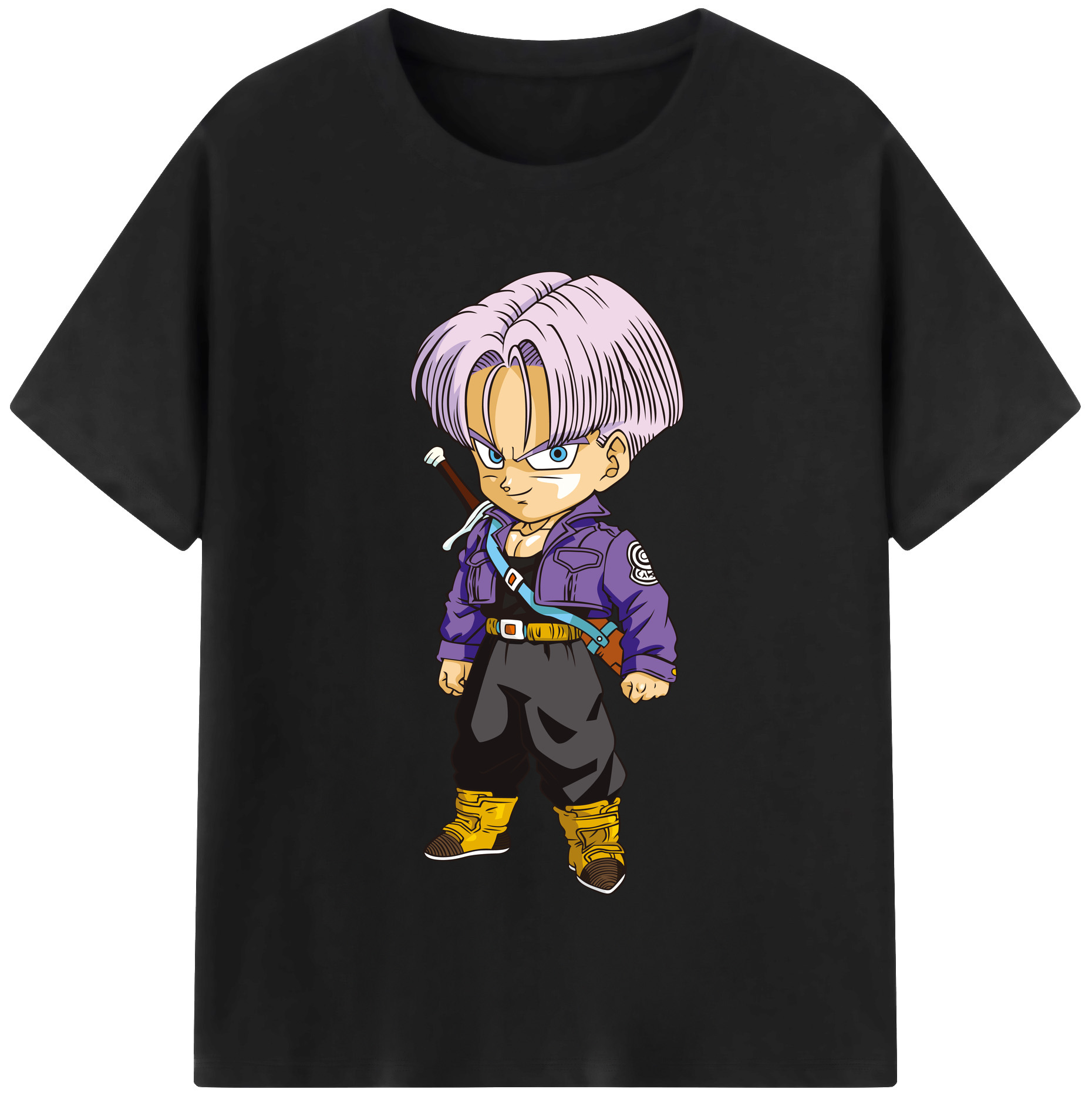 （画像用） ドラゴンボール トランクス（Torankusu）DRAGON BALL Trunks レディースカジュアルプリントTシャツ（綿100％）