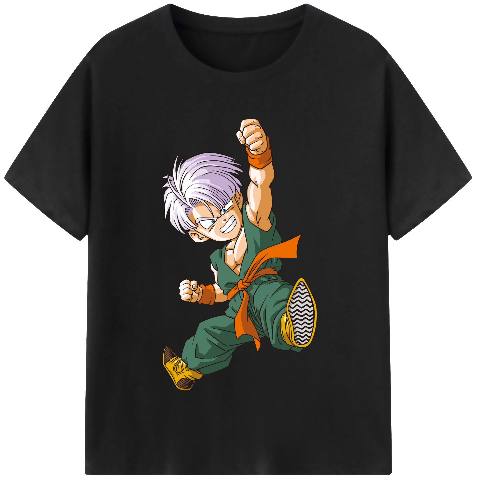 （画像用） ドラゴンボール トランクス（Torankusu）DRAGON BALL Trunks レディースカジュアルプリントTシャツ（綿100％）