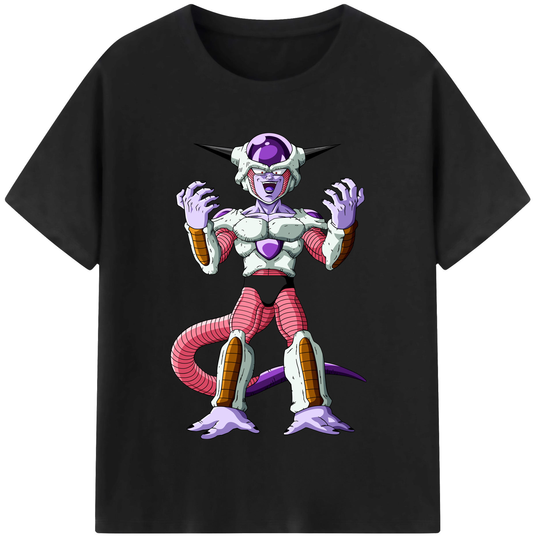 （画像用） ドラゴンボール フリーザ DRAGON BALL Frieza レディースカジュアルプリントTシャツ（綿100％）
