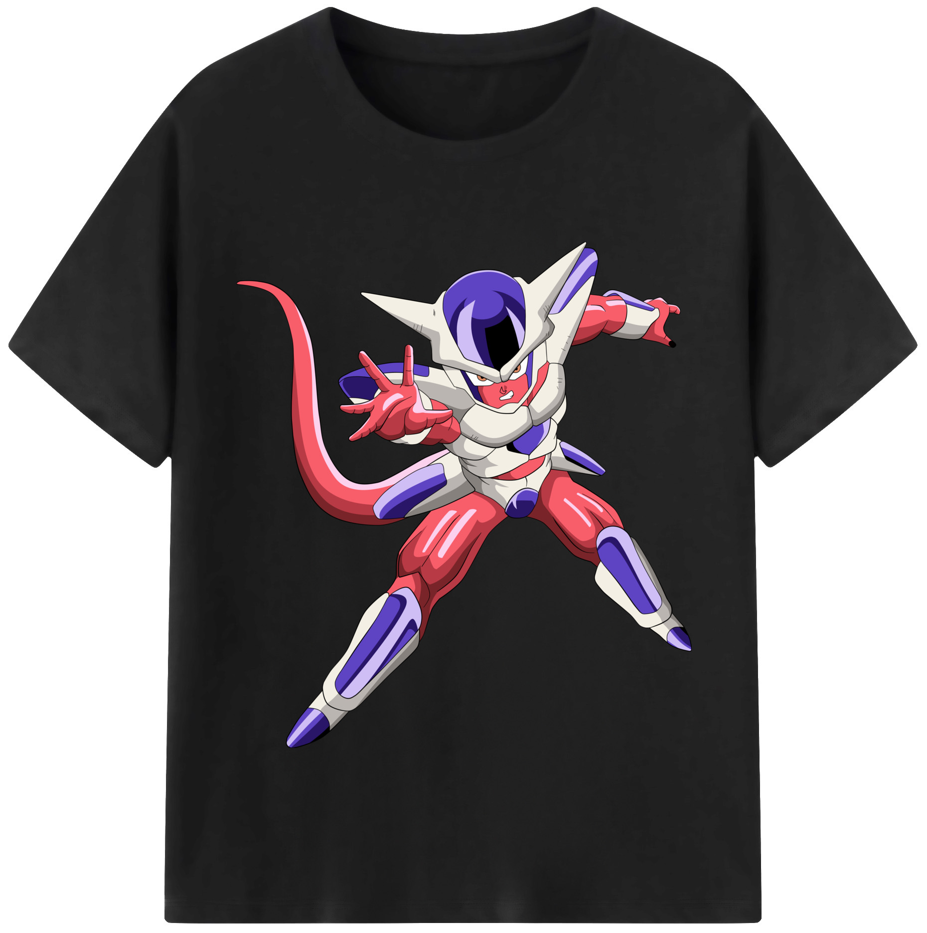 （画像用） ドラゴンボール フリーザ DRAGON BALL Frieza レディースカジュアルプリントTシャツ（綿100％）