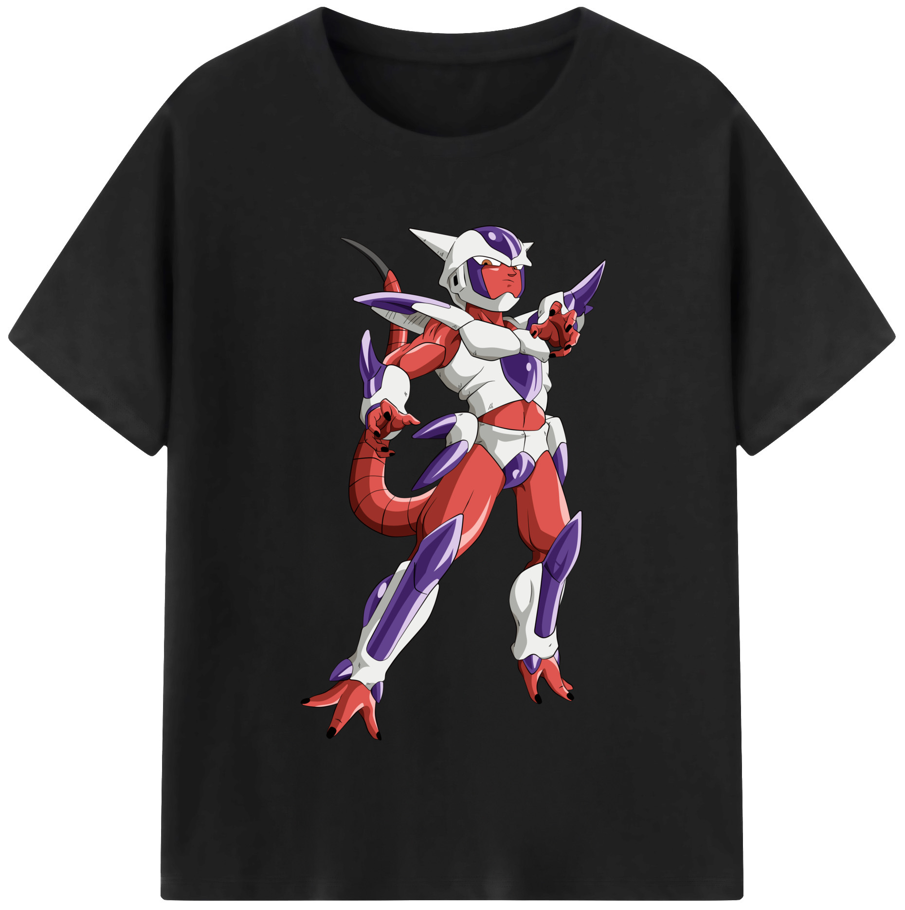 （画像用） ドラゴンボール フリーザ DRAGON BALL Frieza レディースカジュアルプリントTシャツ（綿100％）
