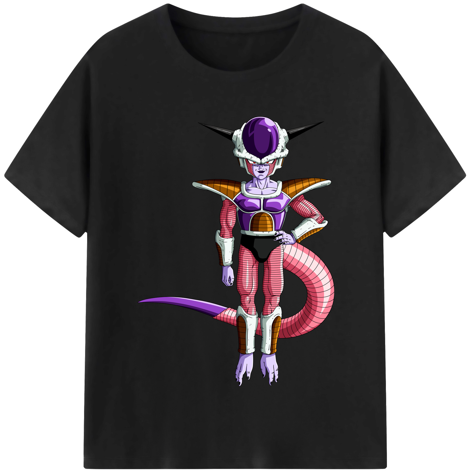 （画像用） ドラゴンボール フリーザ DRAGON BALL Frieza レディースカジュアルプリントTシャツ（綿100％）
