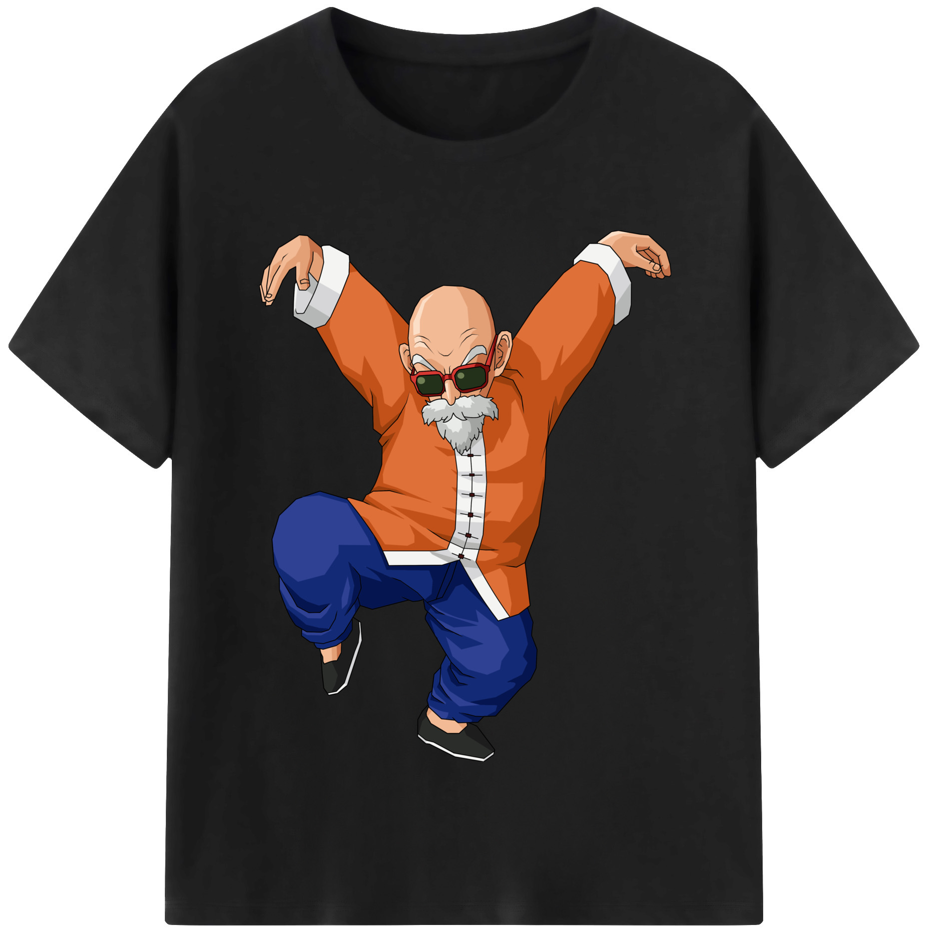 （画像用） ドラゴンボール 亀仙人（かめせんにん） DRAGON BALL Master Roshi Kame Sennin レディースカジュアルプリントTシャツ（綿100％）