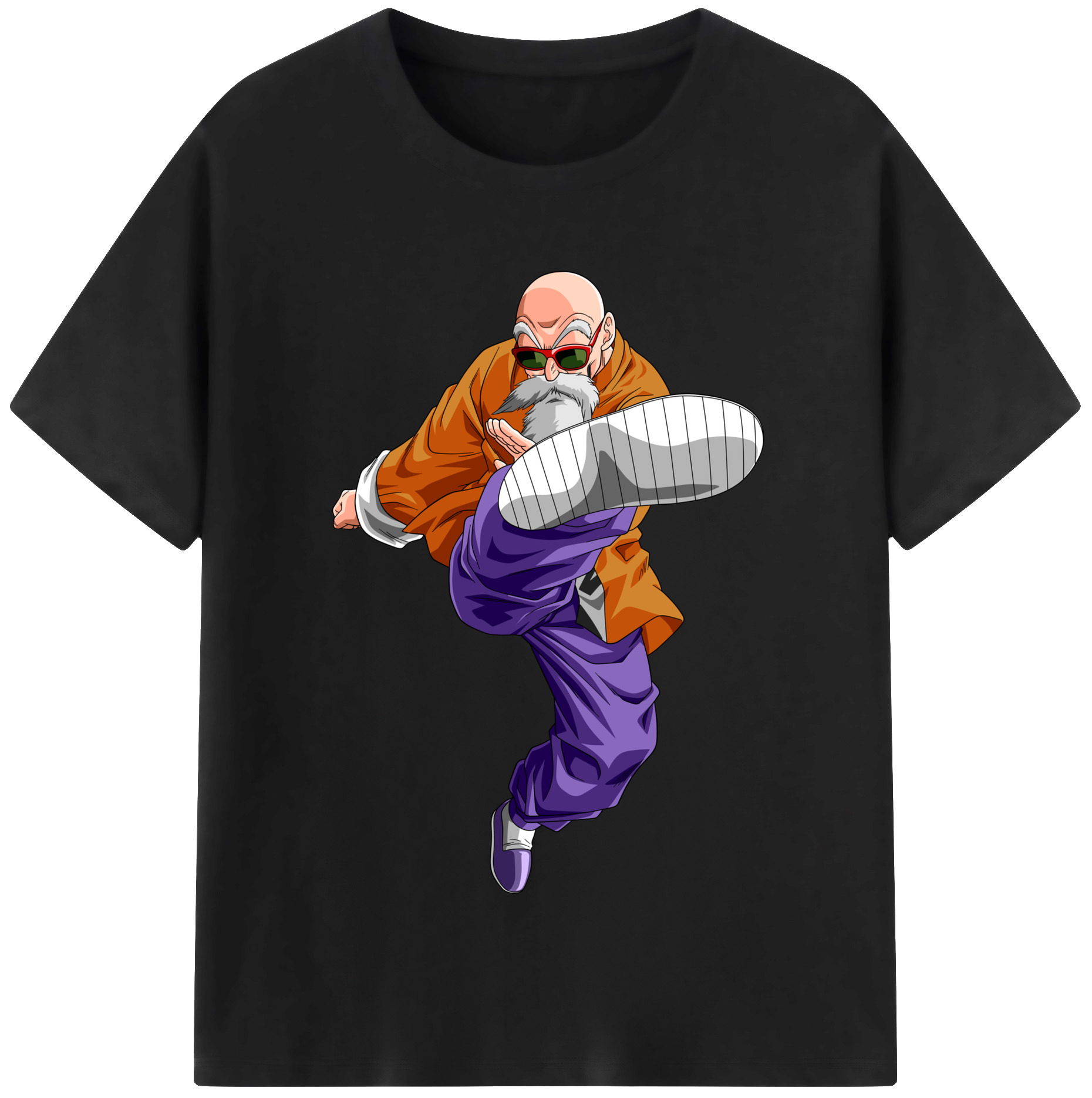 （画像用） ドラゴンボール 亀仙人（かめせんにん） DRAGON BALL Master Roshi Kame Sennin レディースカジュアルプリントTシャツ（綿100％）