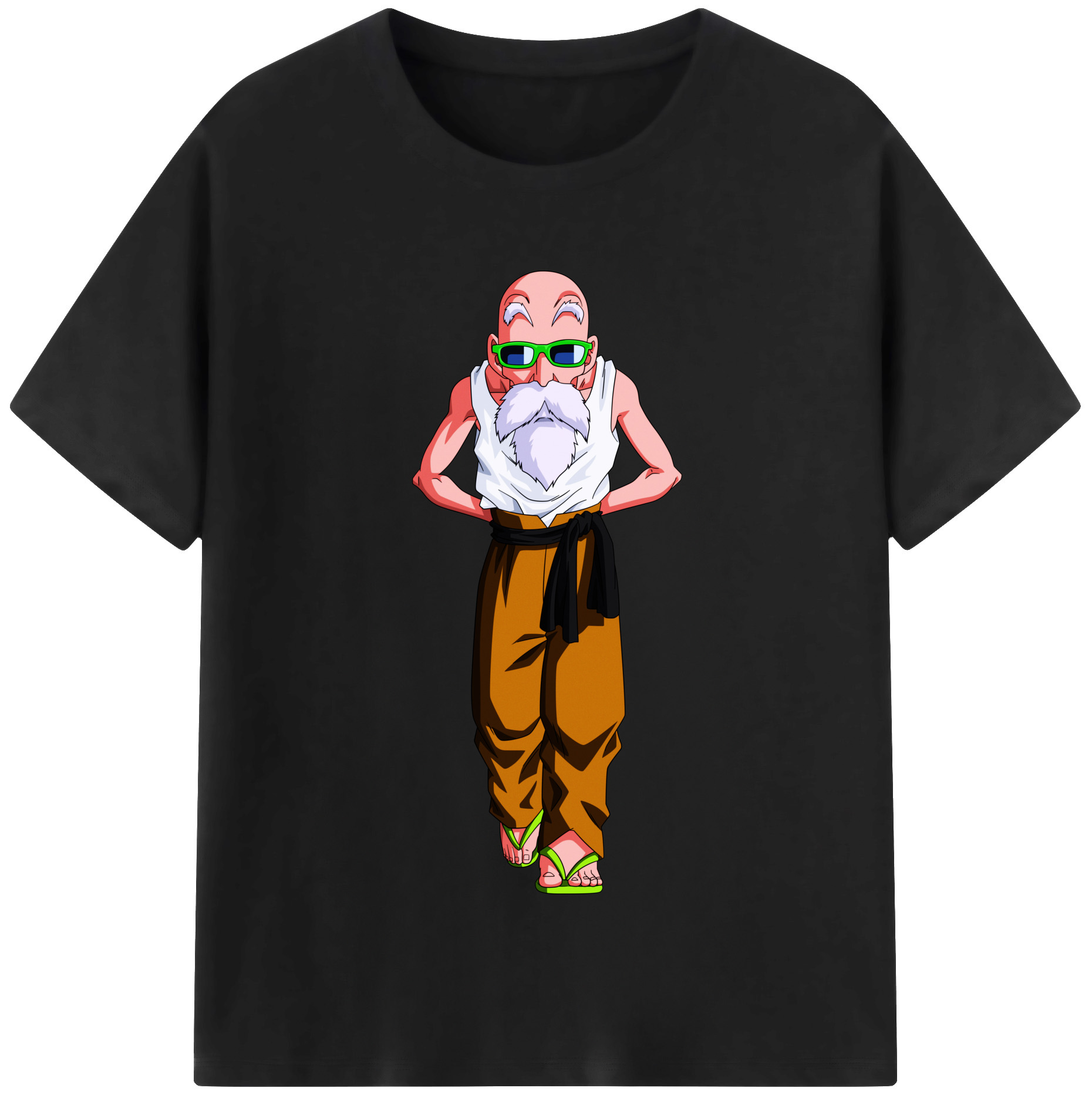 （画像用） ドラゴンボール 亀仙人（かめせんにん） DRAGON BALL Master Roshi Kame Sennin レディースカジュアルプリントTシャツ（綿100％）