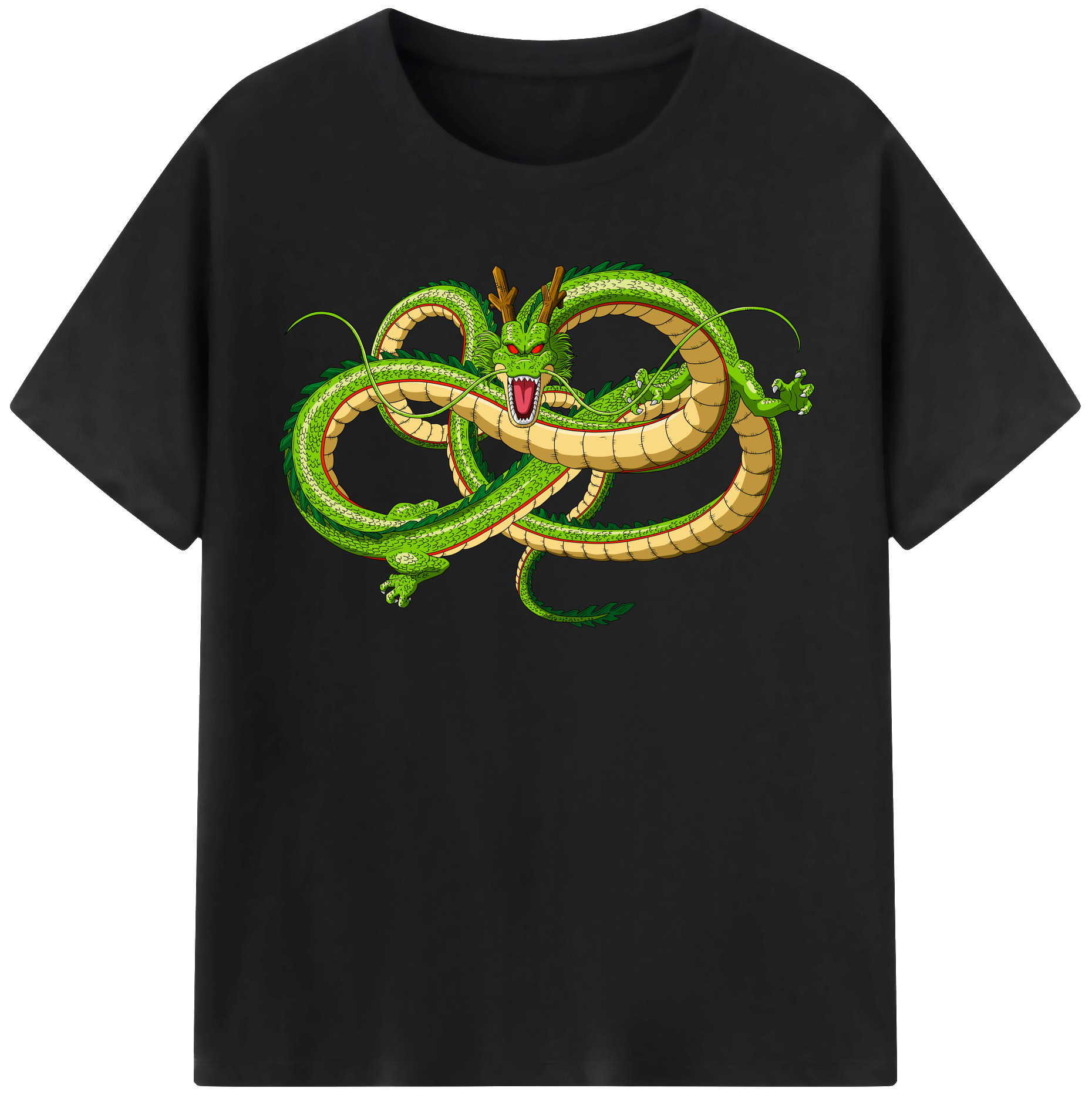 （画像用） ドラゴンボール 神龍 シェンロン DRAGON BALL Shenron レディースカジュアルプリントTシャツ（綿100％）