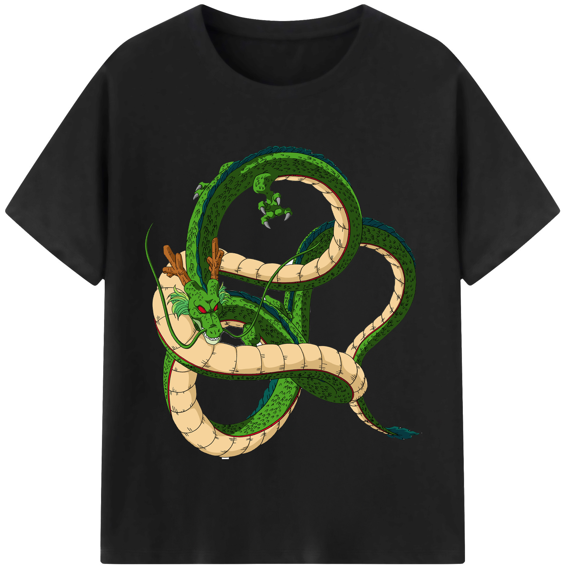 （画像用） ドラゴンボール 神龍 シェンロン DRAGON BALL Shenron レディースカジュアルプリントTシャツ（綿100％）