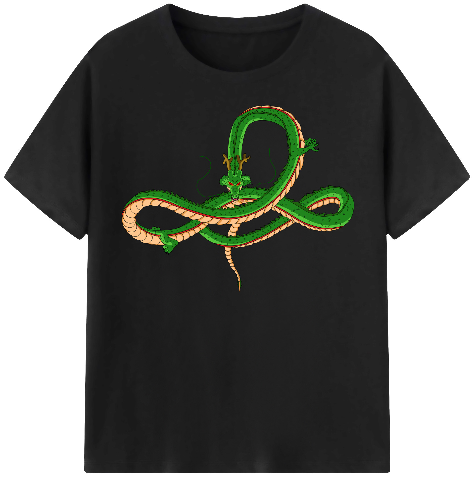 （画像用） ドラゴンボール 神龍 シェンロン DRAGON BALL Shenron レディースカジュアルプリントTシャツ（綿100％）
