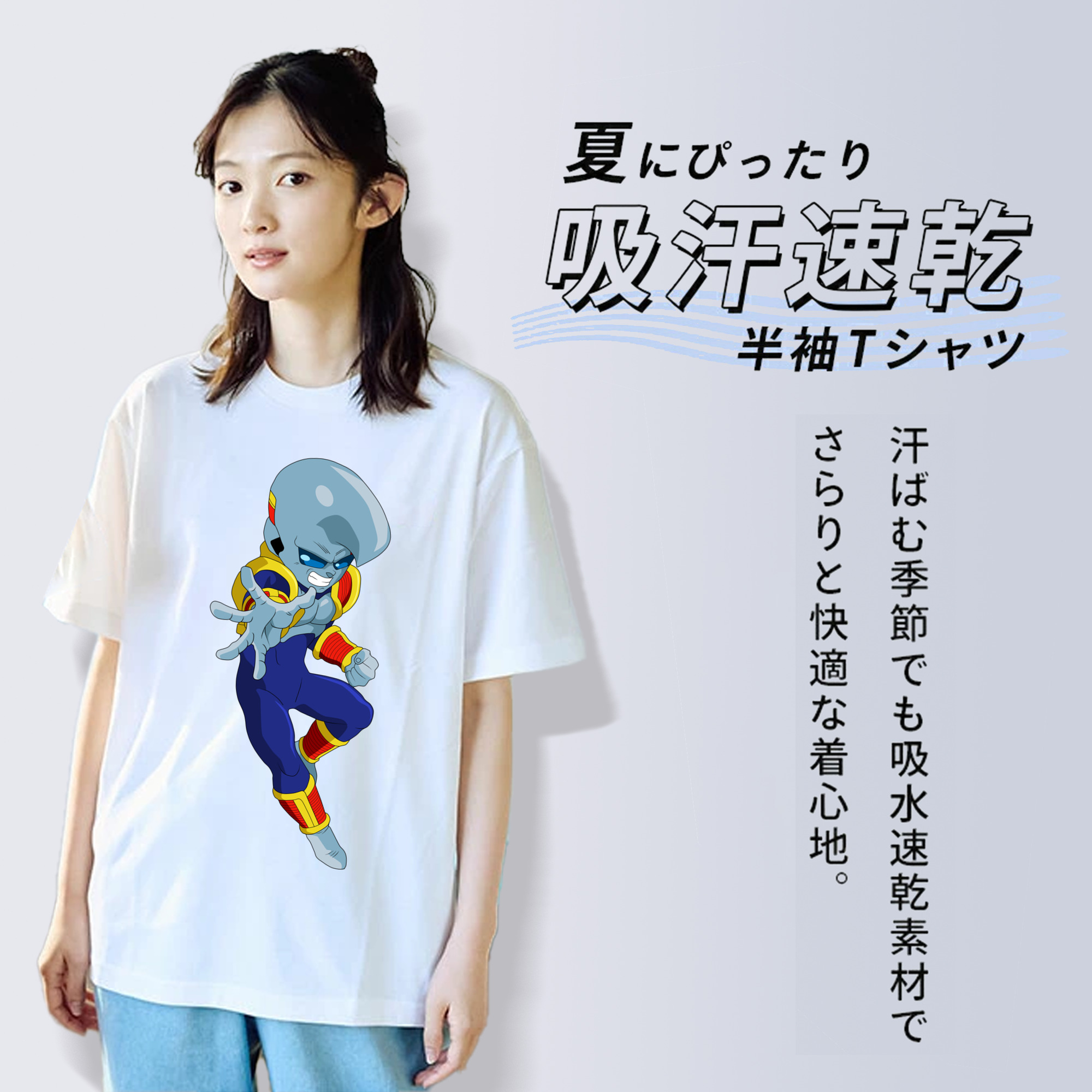 ドラゴンボール DRAGON BALL レディースカジュアルプリントTシャツ（綿100％）