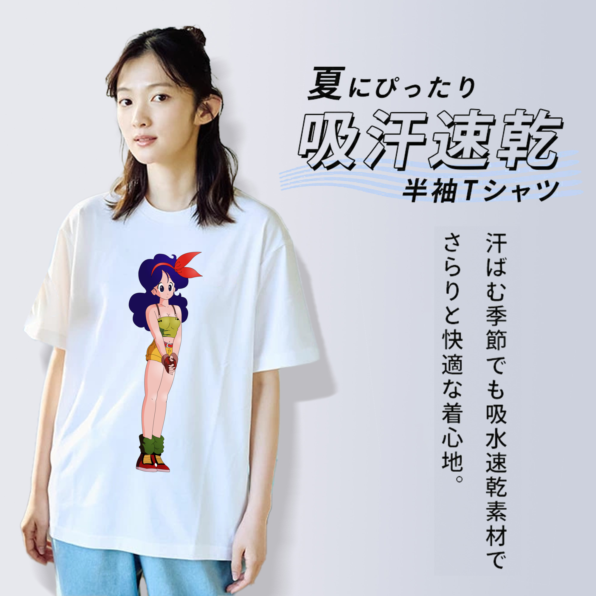 ドラゴンボール DRAGON BALL レディースカジュアルプリントTシャツ（綿100％）